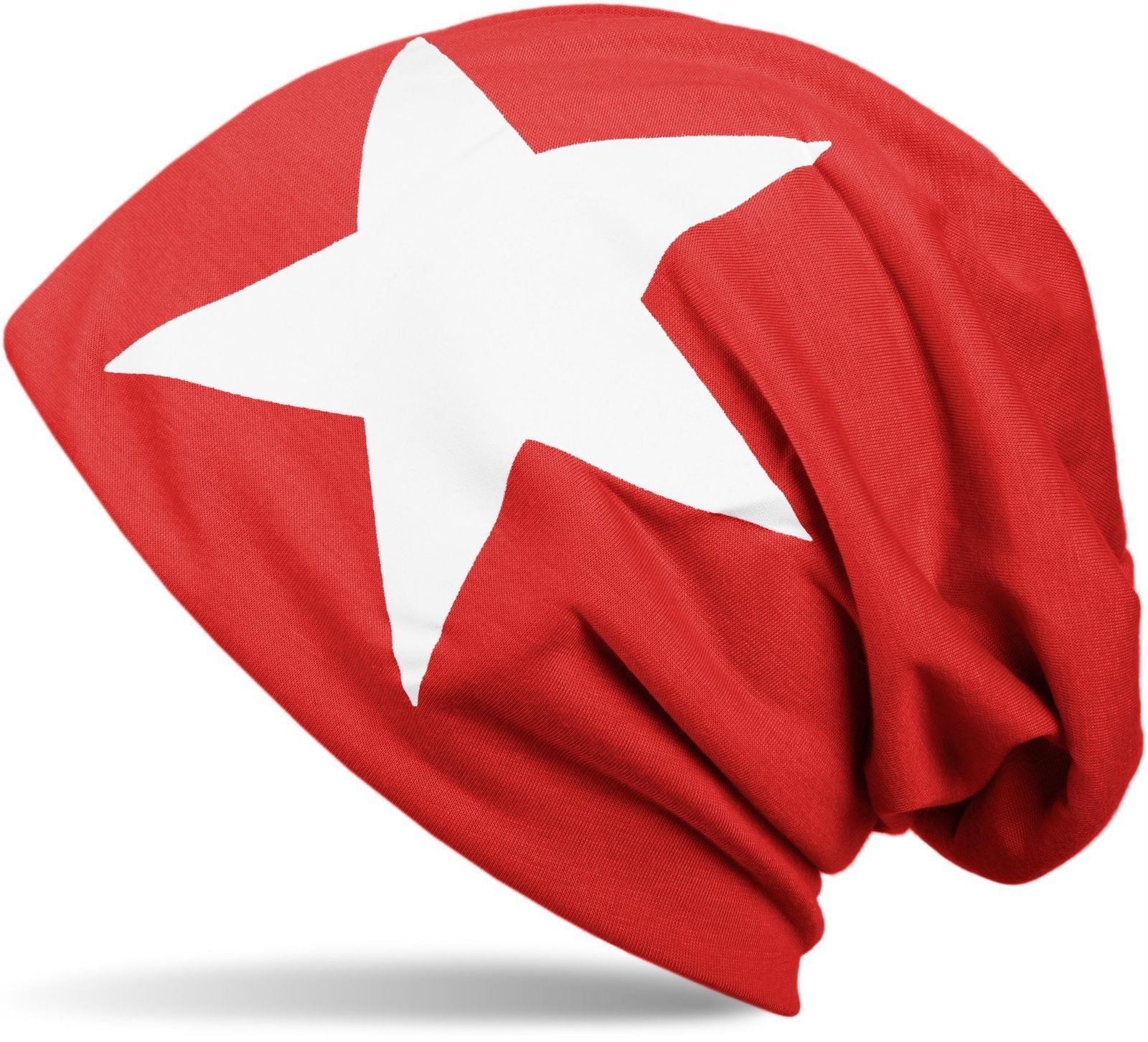 styleBREAKER Beanie "Beanie mit Stern Print" 1 Stk. günstig online kaufen