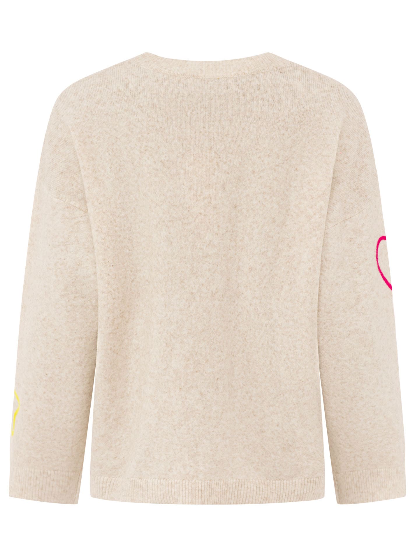 Zwillingsherz Strickpullover »"Happy Patch"« mit bunten, kontrastreichen Motiven, Rundhals, oversize