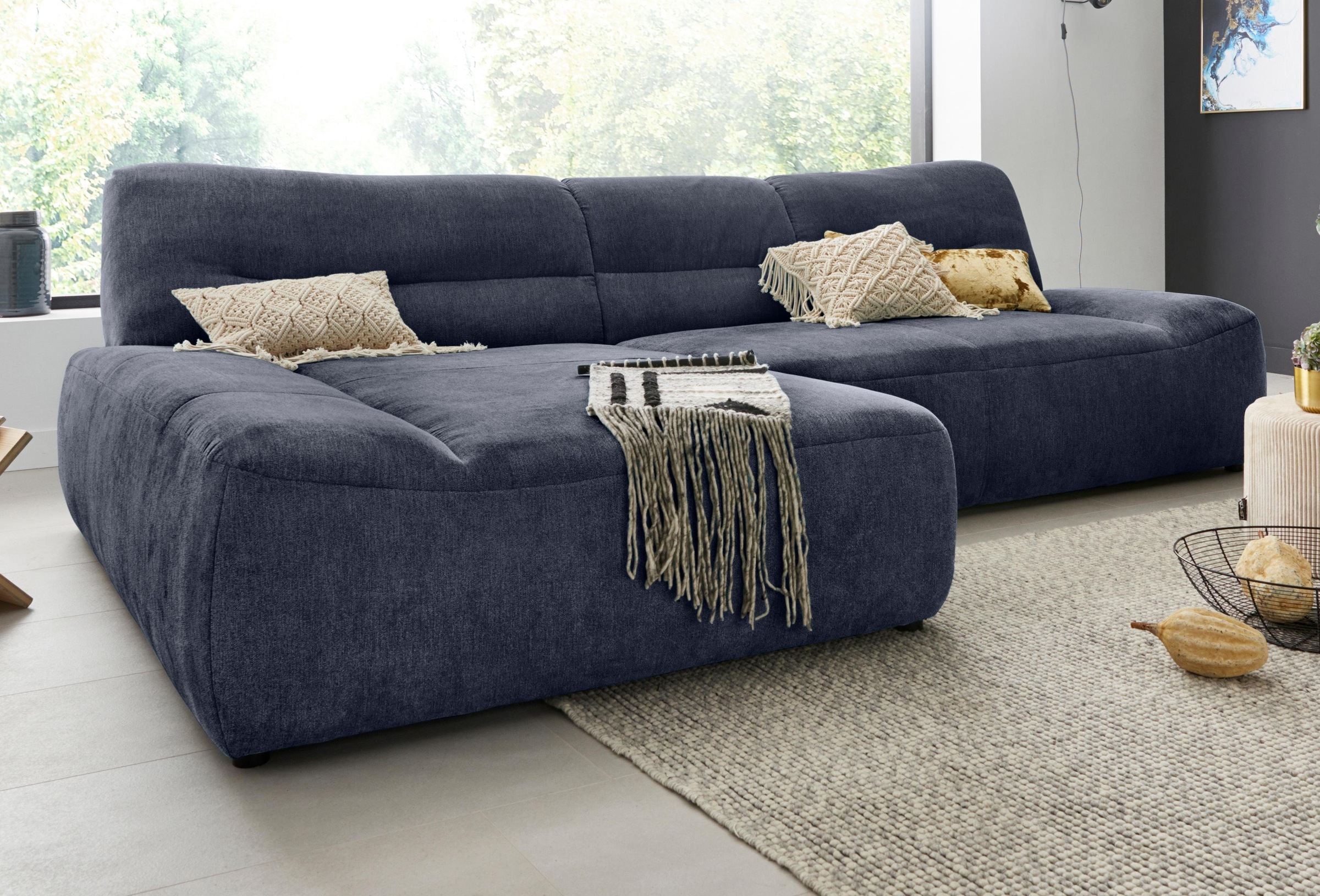 DOMO collection Ecksofa "Cesena moderne Polsterecke mit flachen Armlehnen, günstig online kaufen