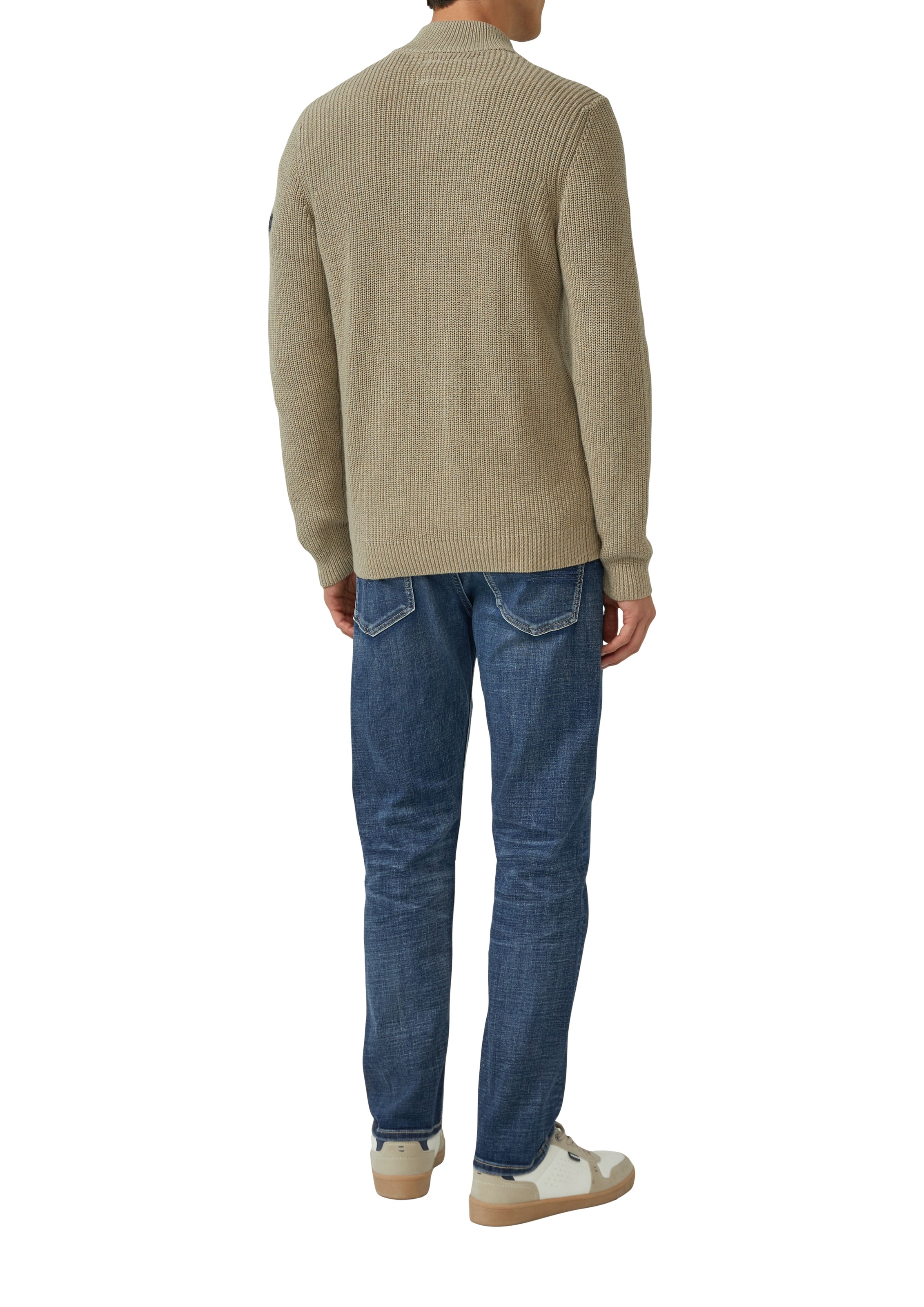 s.Oliver Strickjacke mit Stehkragen und Reißverschluss