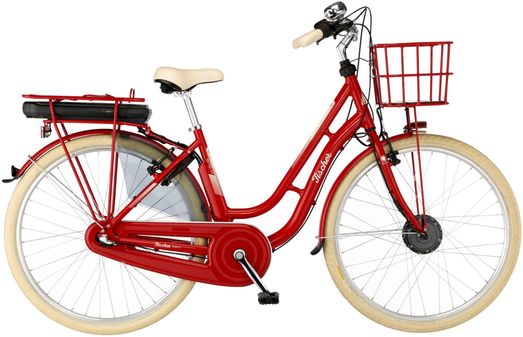 FISCHER Fahrrad E-Bike »CITA RETRO 2.0 418 48«, 3 Gang, Shimano, Shimano 3-Gang Nexus Nabenschaltung, (mit Akku-Ladegerät-mit Werkzeug)