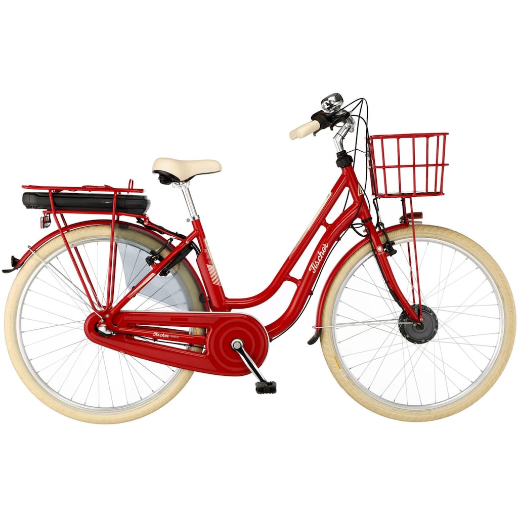 FISCHER Fahrrad E-Bike »CITA RETRO 2.0 418 48«, 3 Gang, Shimano, Shimano 3-Gang Nexus Nabenschaltung, (mit Akku-Ladegerät-mit Werkzeug)