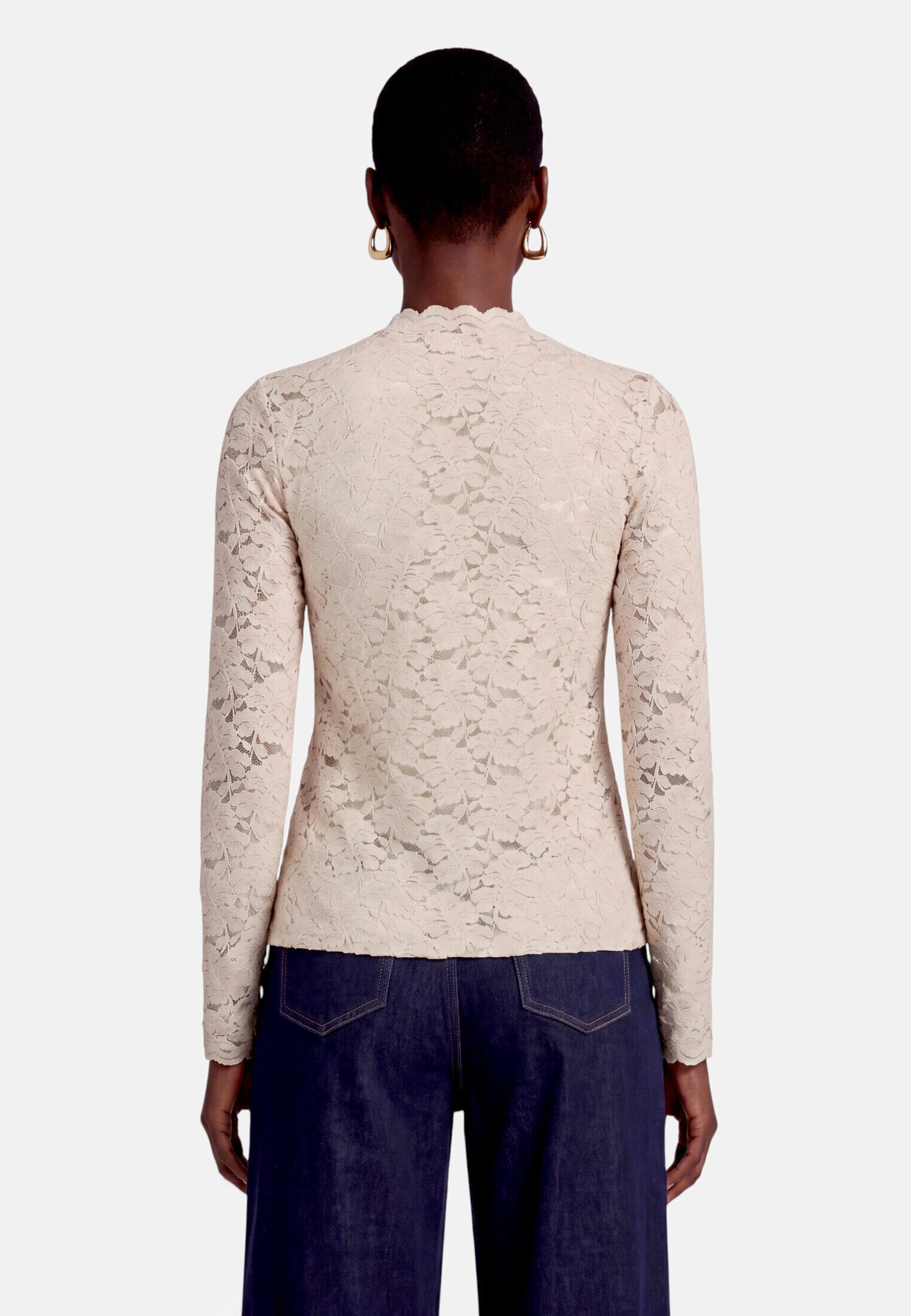 Zero Kurzarmshirt »Damen mit Spitze« 1 Spitze