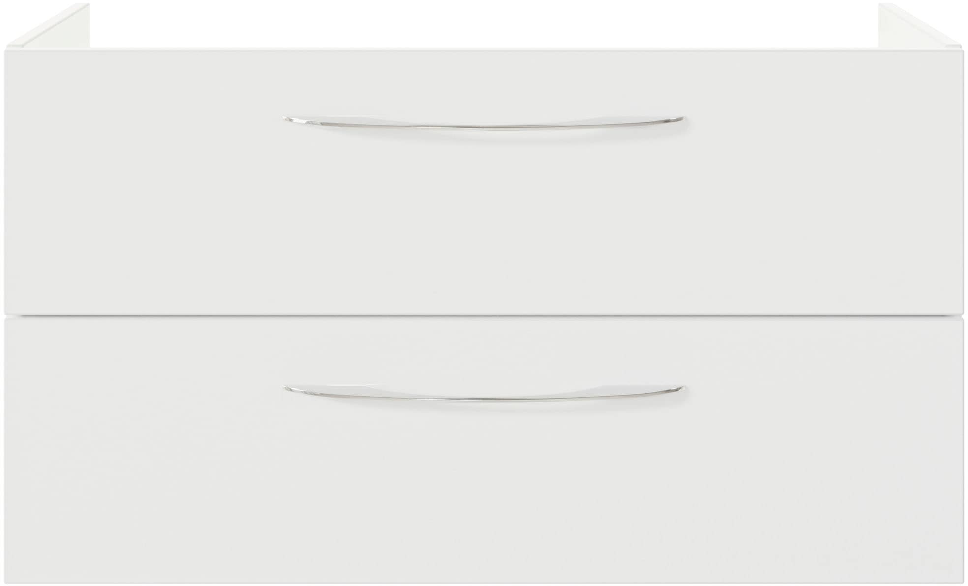 Saphir Badmöbel-Set »Serie 4035 2-teilig, Keramikwaschtisch mit LED-Spiegelschrank«, (Set), 90 cm breit, inkl. Türdämpfer, 2 Schubladen, 3 Türen, 6 Einlegeböden