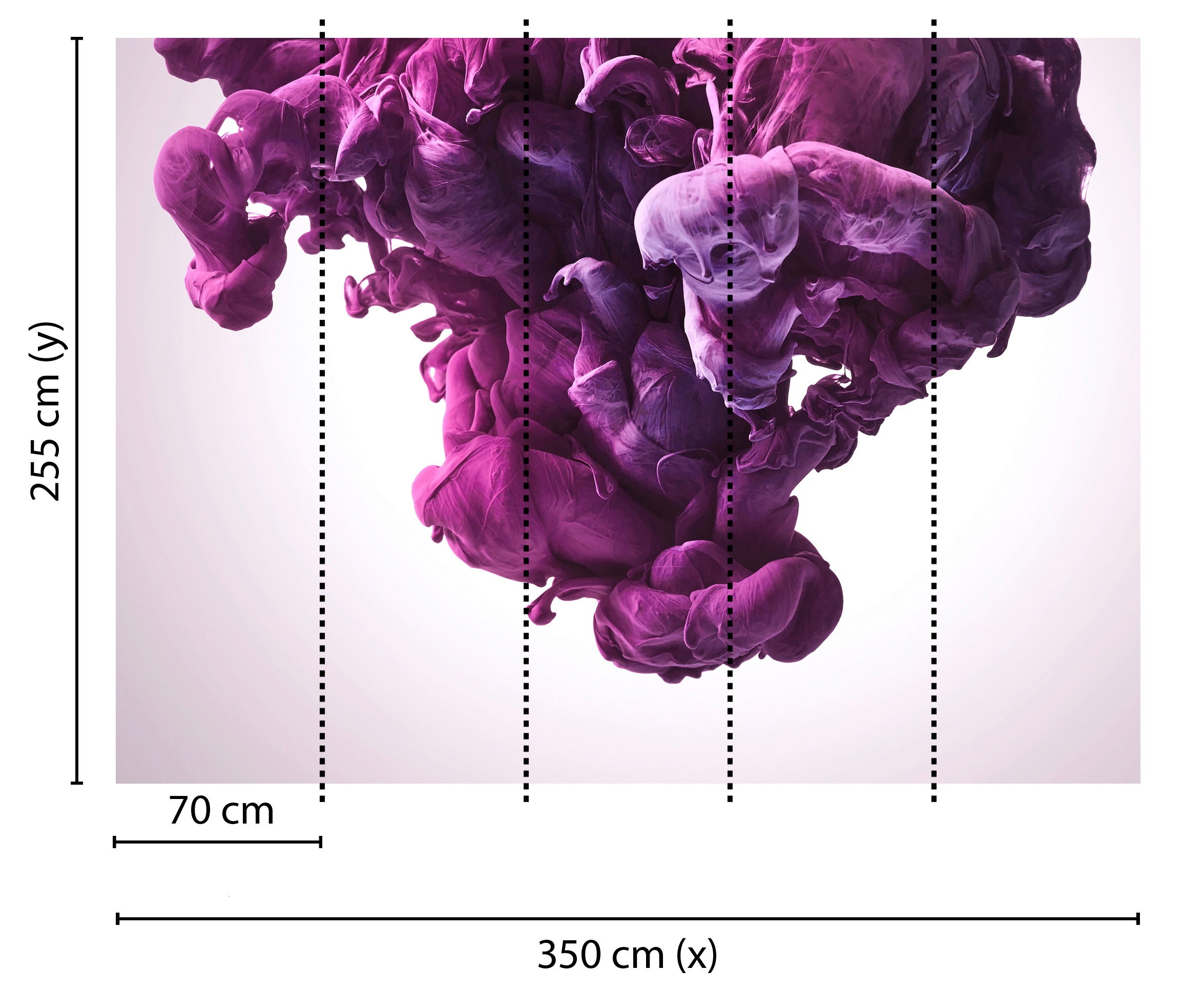 living walls Fototapete »Designwalls Abstract Art 1« glatt Vlies, Wand, Schräge, Decke