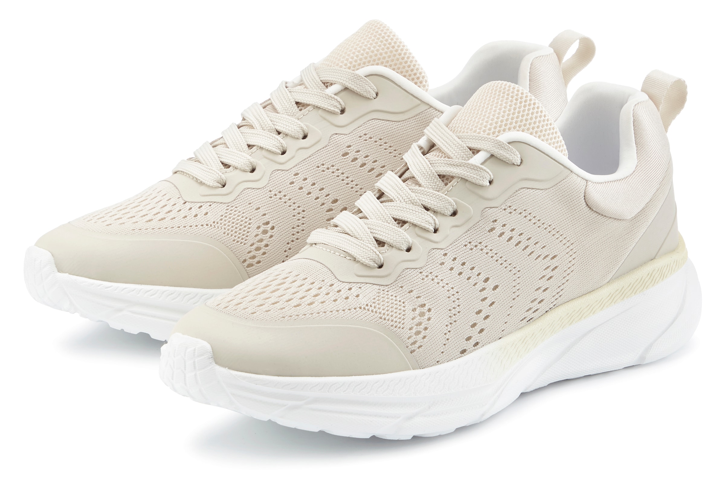 LASCANA Sneaker, Freizeitschuh, Halbschuh, Schnürhalbschuh im sportiven Look VEGAN