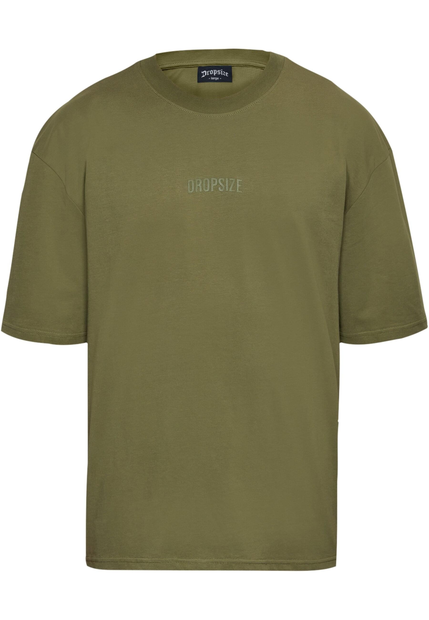 Dropsize T-Shirt "Dropsize Herren Heavy Oversize Curved Hd Logo T-Shirt", ( günstig online kaufen