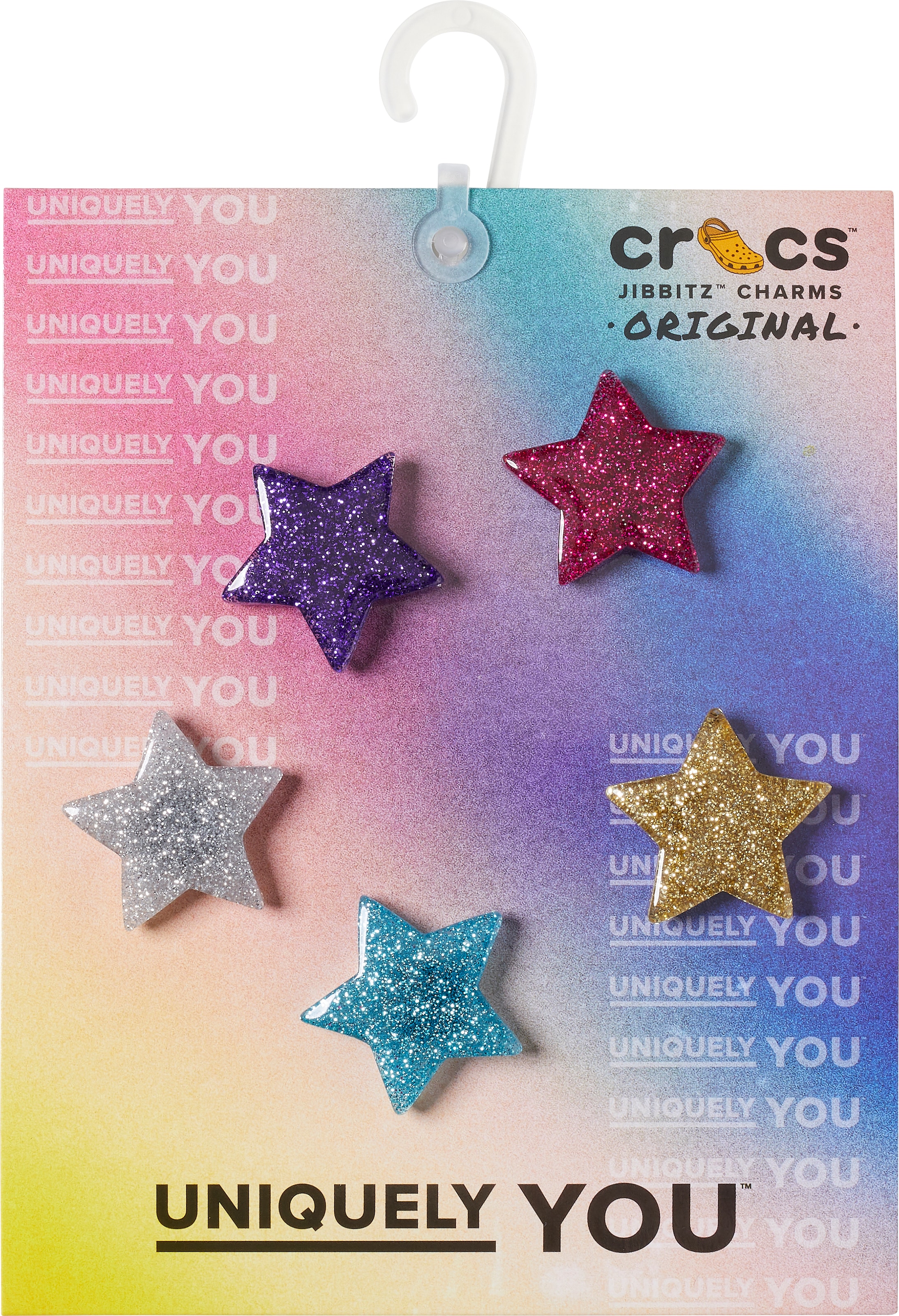 Crocs Schuhanstecker »Jibbitz™ Icon Glitzer Stars«, (Set), mit Glitzer