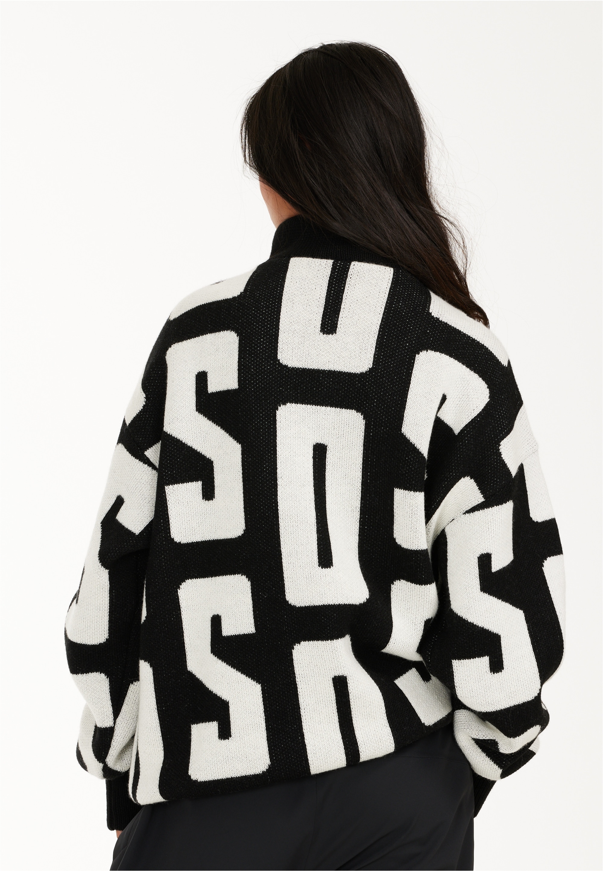 SOS Strickpullover »Verbier« mit praktischer Reißverschlussleiste