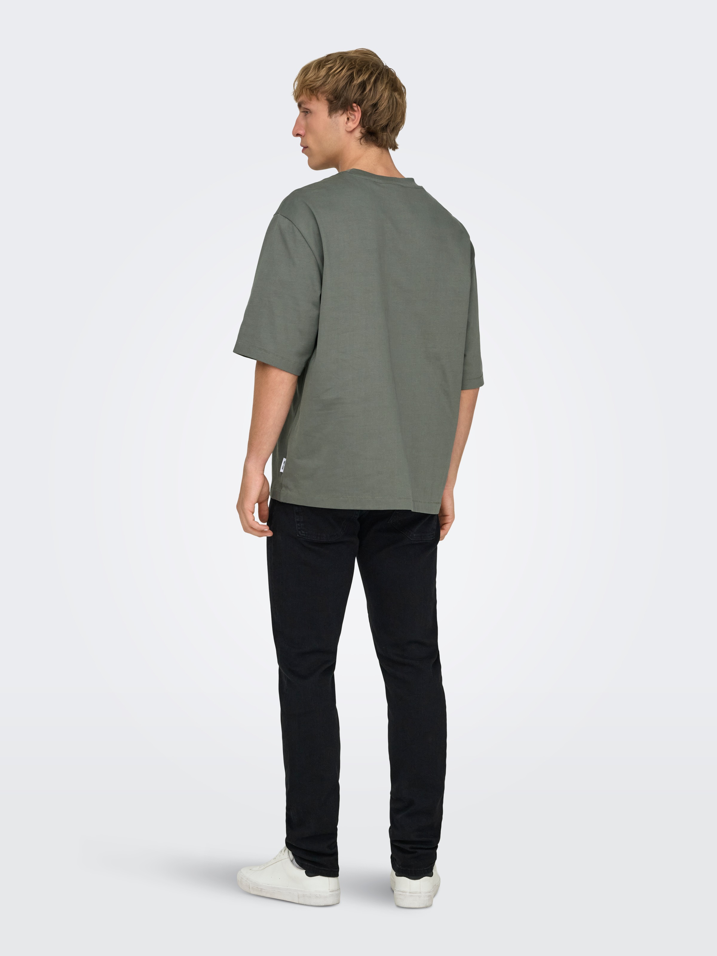 ONLY & SONS Rundhalsshirt »ONSMILLENIUM OVZ SS TEE NOOS«
