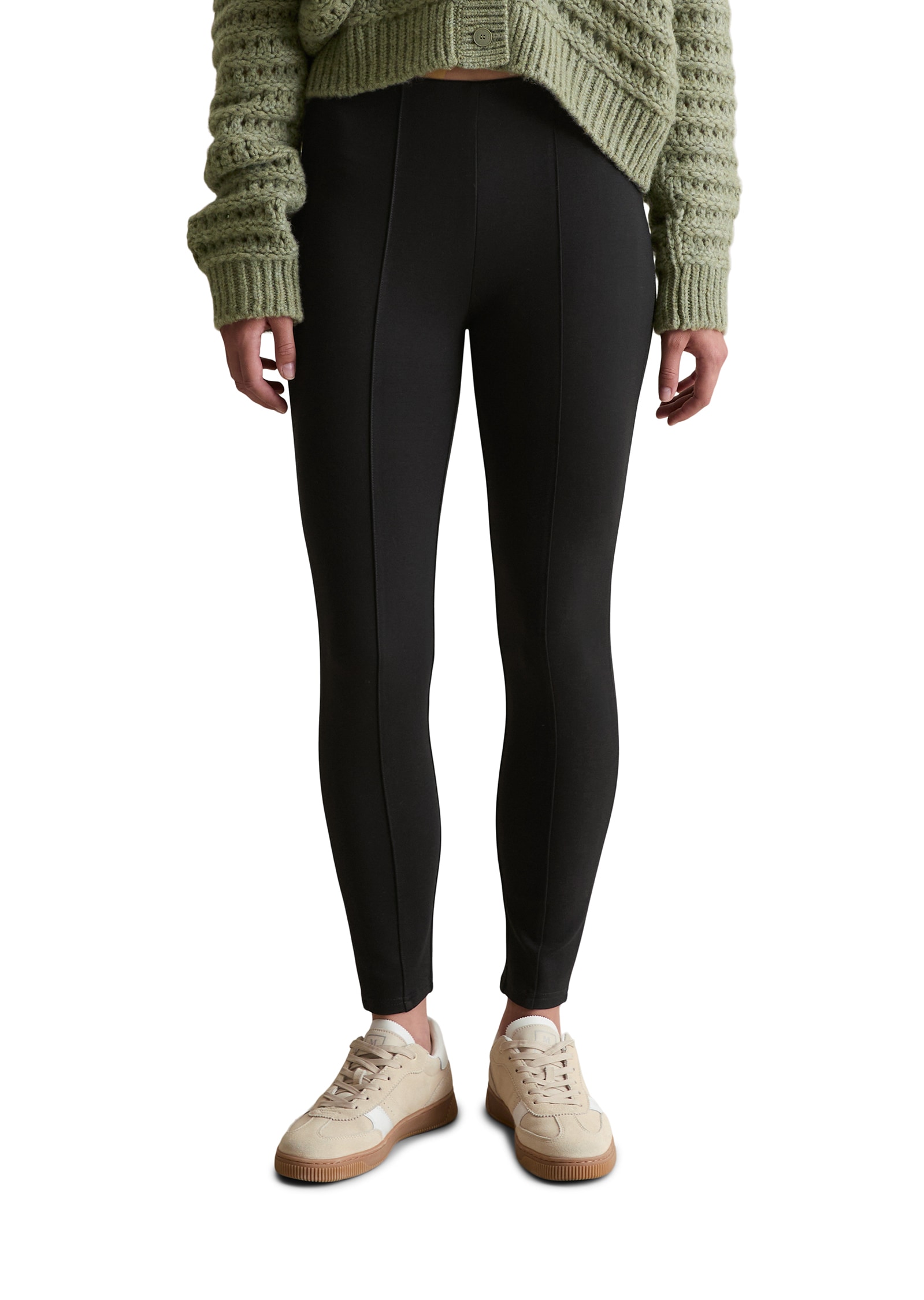 Marc OPolo DENIM Jerseyhose slim fit aus kompaktem Interlock, Naht in Bügel günstig online kaufen