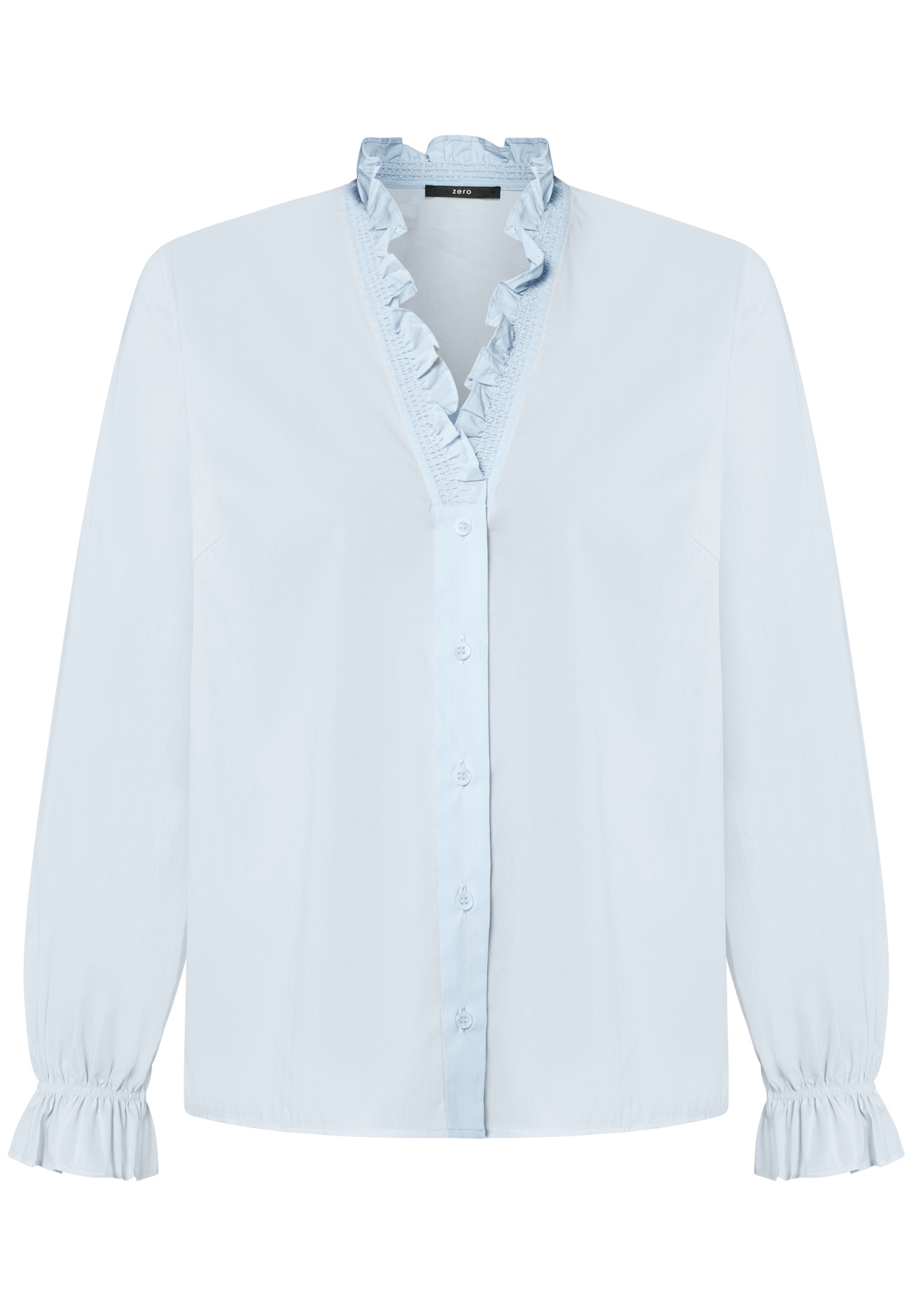 Zero Klassische Bluse "Damen mit Rüschen" günstig online kaufen