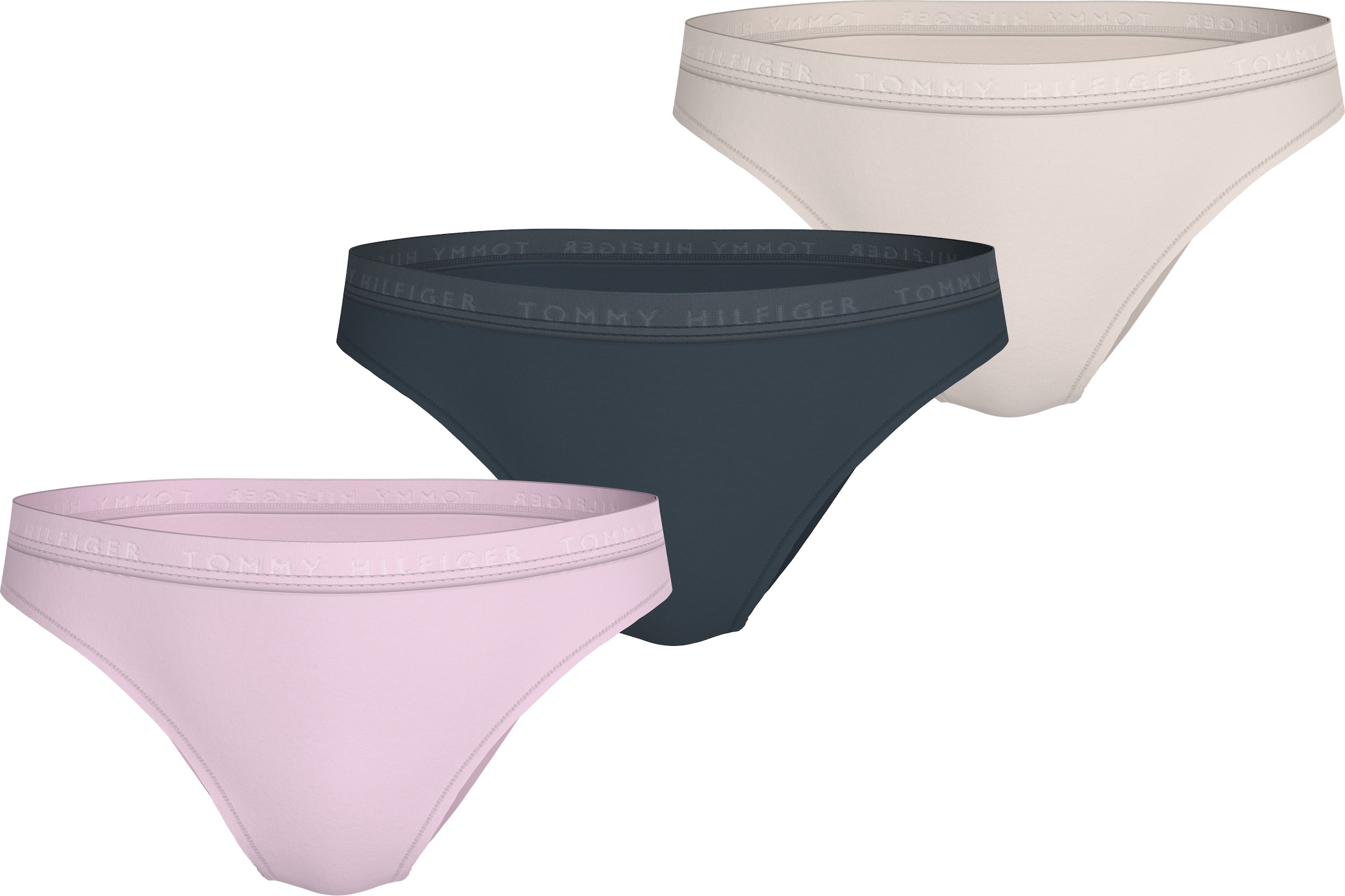 Tommy Hilfiger Underwear Bikinislip »3 PACK BIKINI«, (Packung, 3 St., 3er), mit Logobund