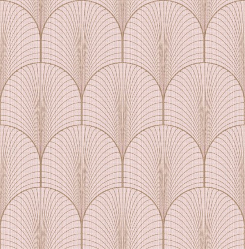 Superfresco Easy Vliestapete "Josephine" geometrisch geprägt Rosa - 10mx52cm