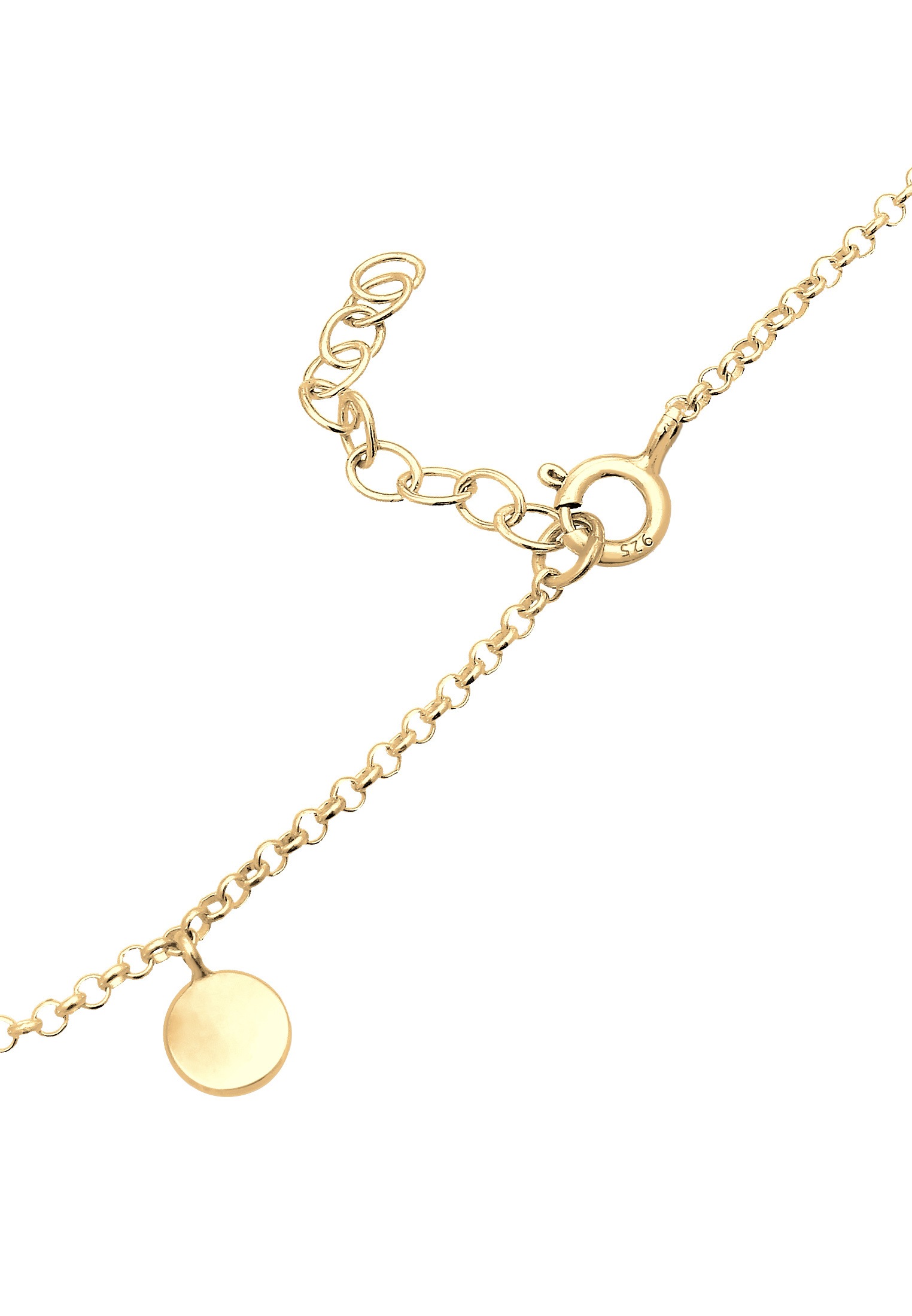 Elli Fußkette »Fußkette mit Plättchen Sommer 925er Silber«