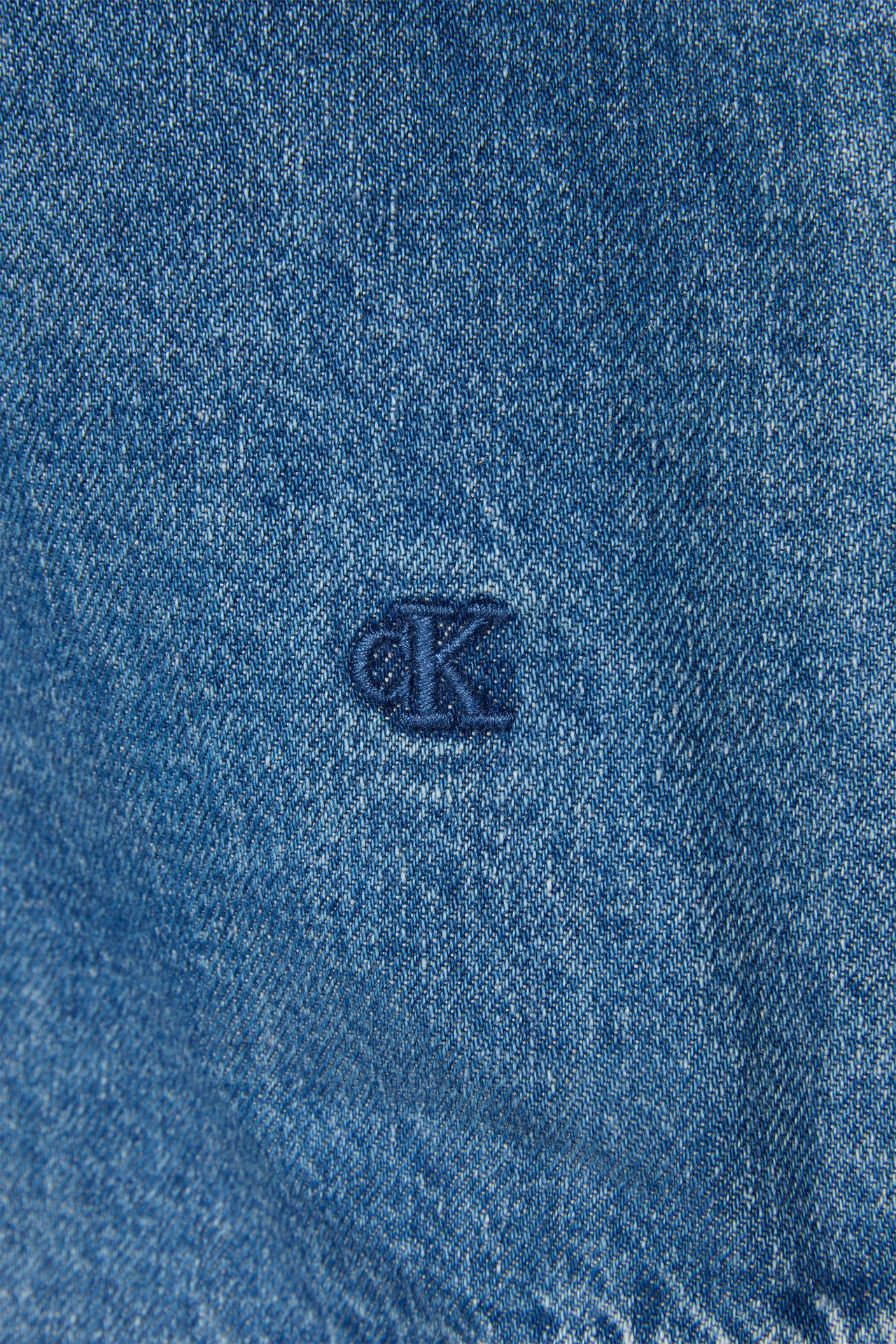 Thumbnail - Calvin Klein Jeans Hemdbluse "RLXD LNN DNM SHRT DY" Mit Rundhalsausschnitt