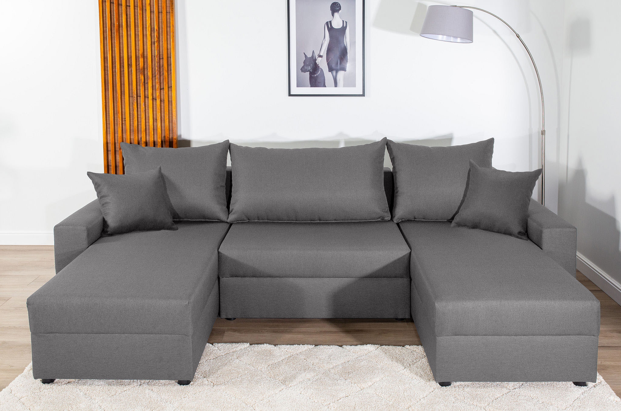 COLLECTION AB Wohnlandschaft "Pico U-Form", Breite 252, mit Armlehne Schlaf günstig online kaufen