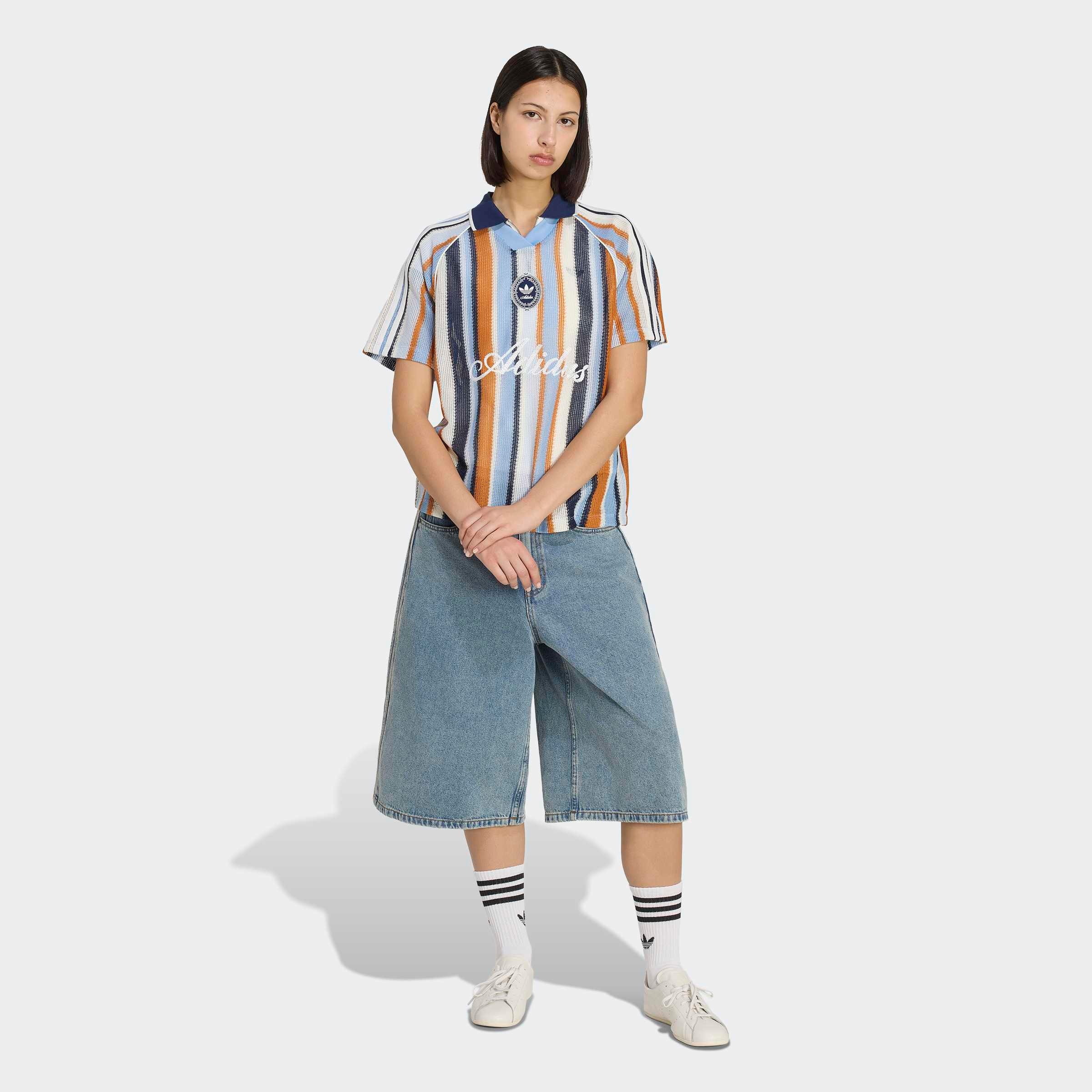 adidas Originals T-Shirt »ADIDAS ORIGINALS SUMMER GLOW OVERSIZE JERSEY, GEWIRKTES MATERIAL«