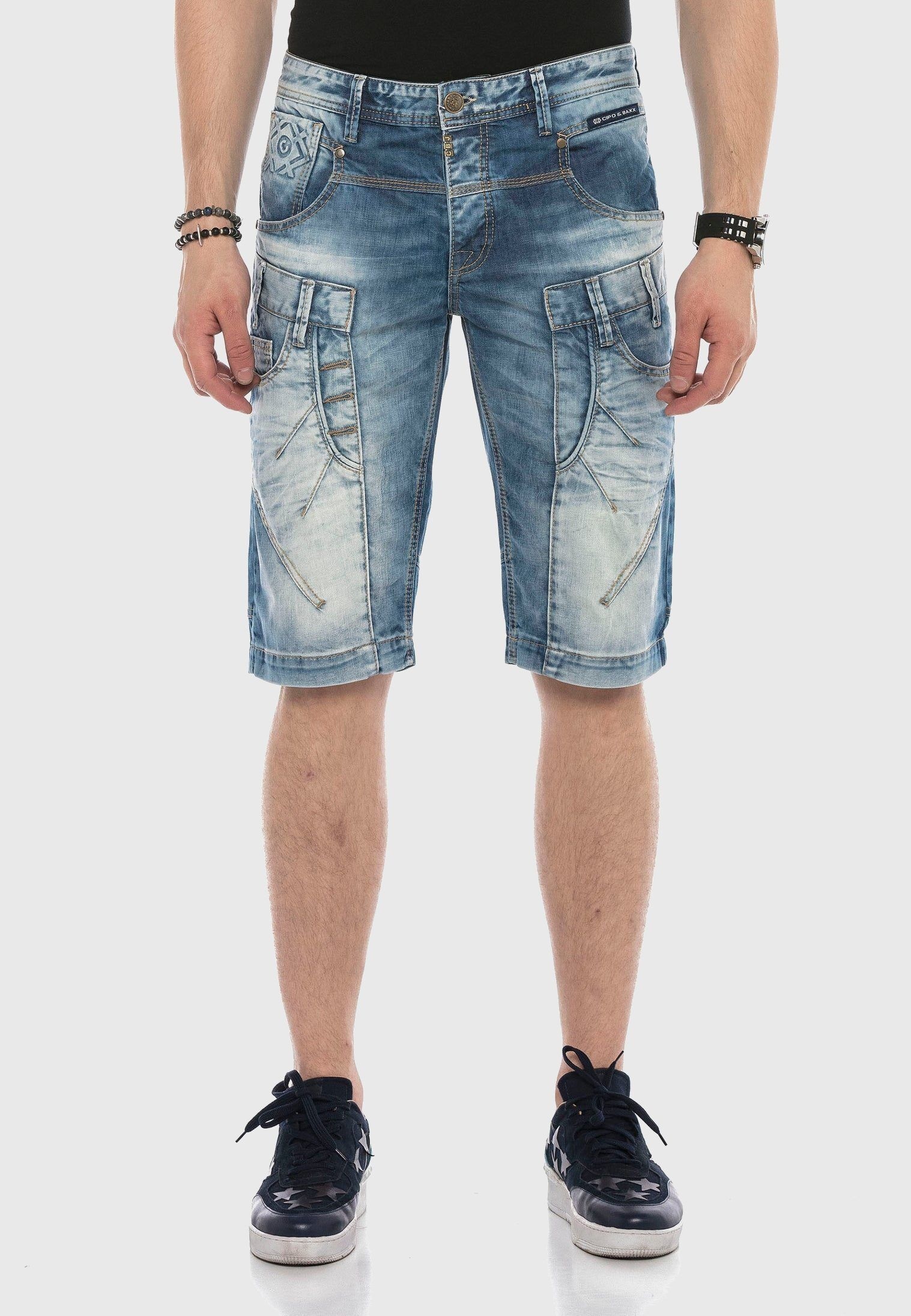 Cipo & Baxx Jeansshorts »Bermuda & Short«, aus reiner Baumwolle