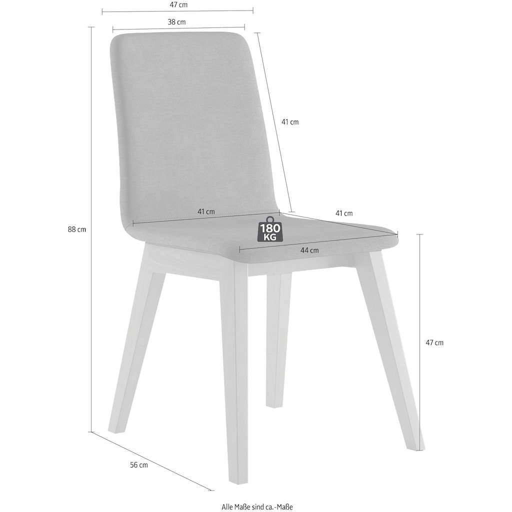 INOSIGN Stuhl »Sandy«, 2 St., Microfaser