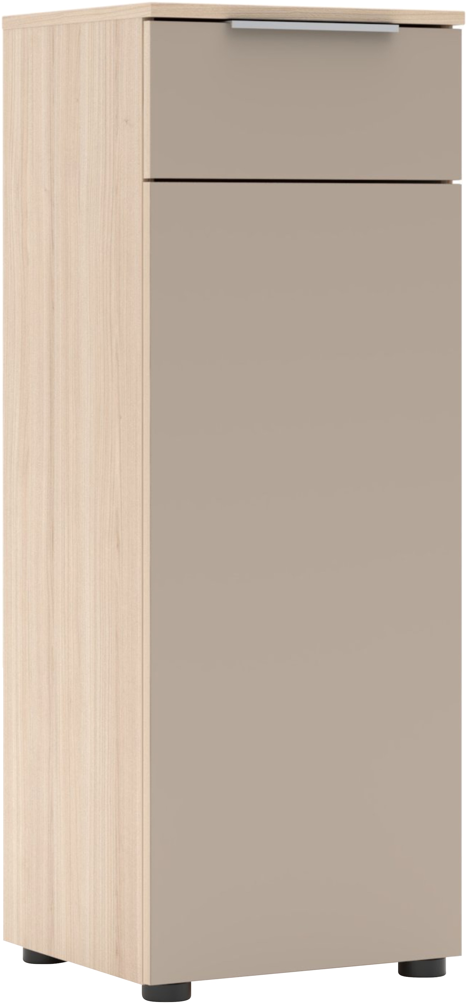 Aktenschrank INNOSTYLE, B:40cm H:110cm T:38cmcashmere, riva eiche, ABS-Kunststoff, Glas, Holzwerkstoff, Metall, Büro, Schränke, "Büroschrank