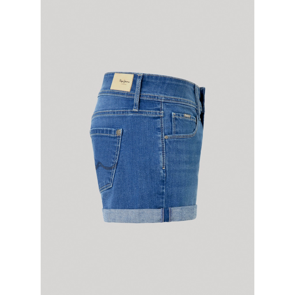 Pepe Jeans Jeansshorts, mit Umschlagsaum