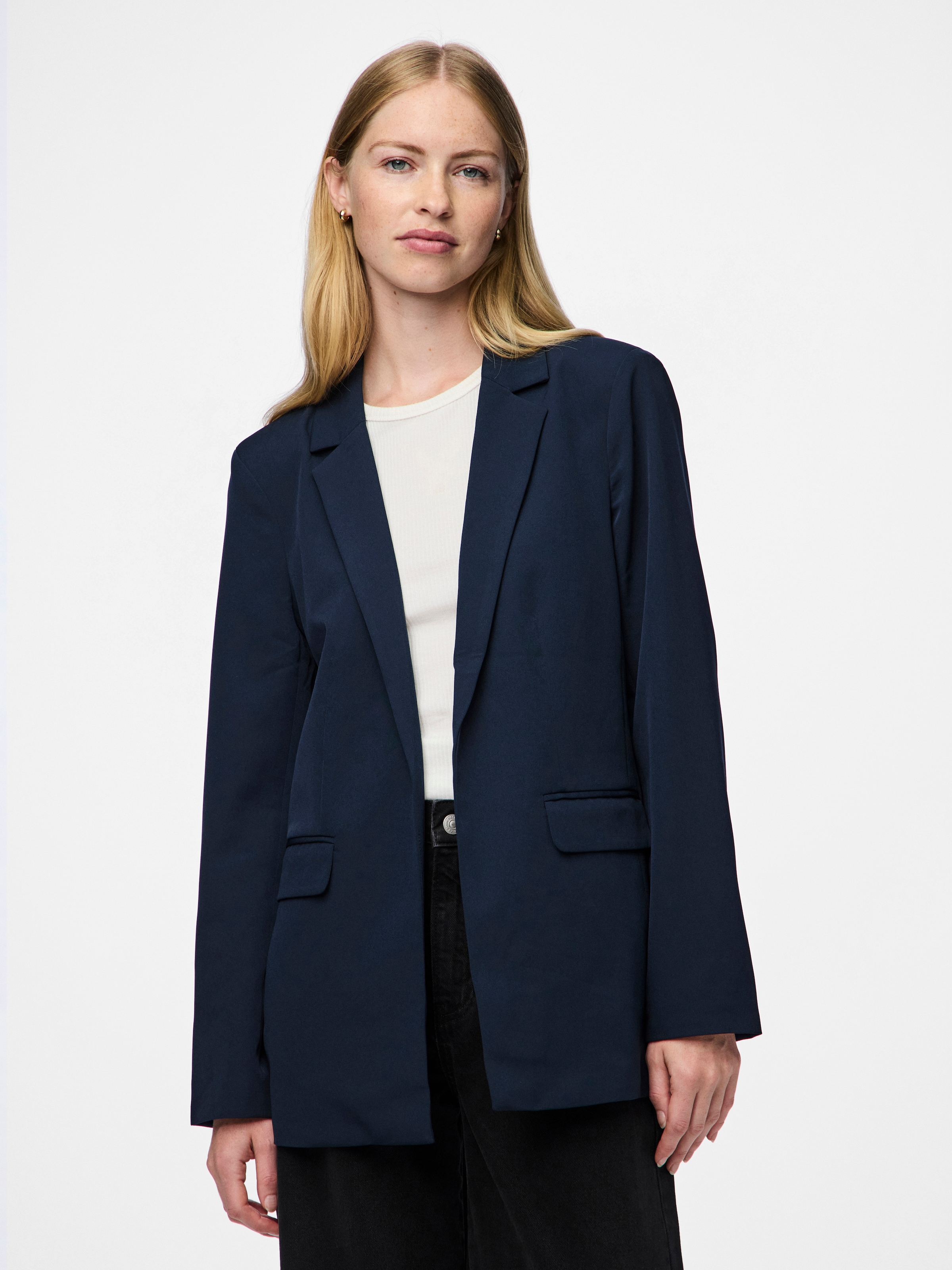 pieces Longblazer »PCBOSELLA LS LOOSE BLAZER NOOS« in leichter Oversize Form