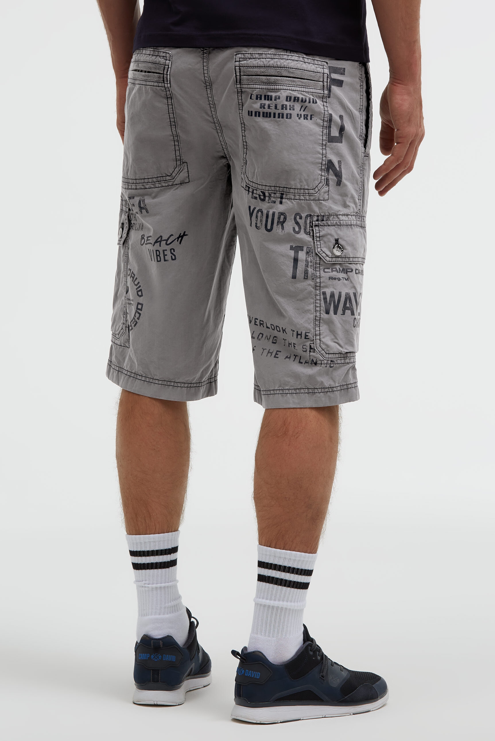 CAMP DAVID Shorts  aus Baumwolle