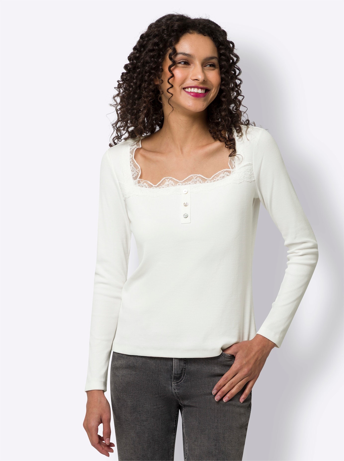 heine Langarmshirt "Shirt", (1 tlg.) günstig online kaufen