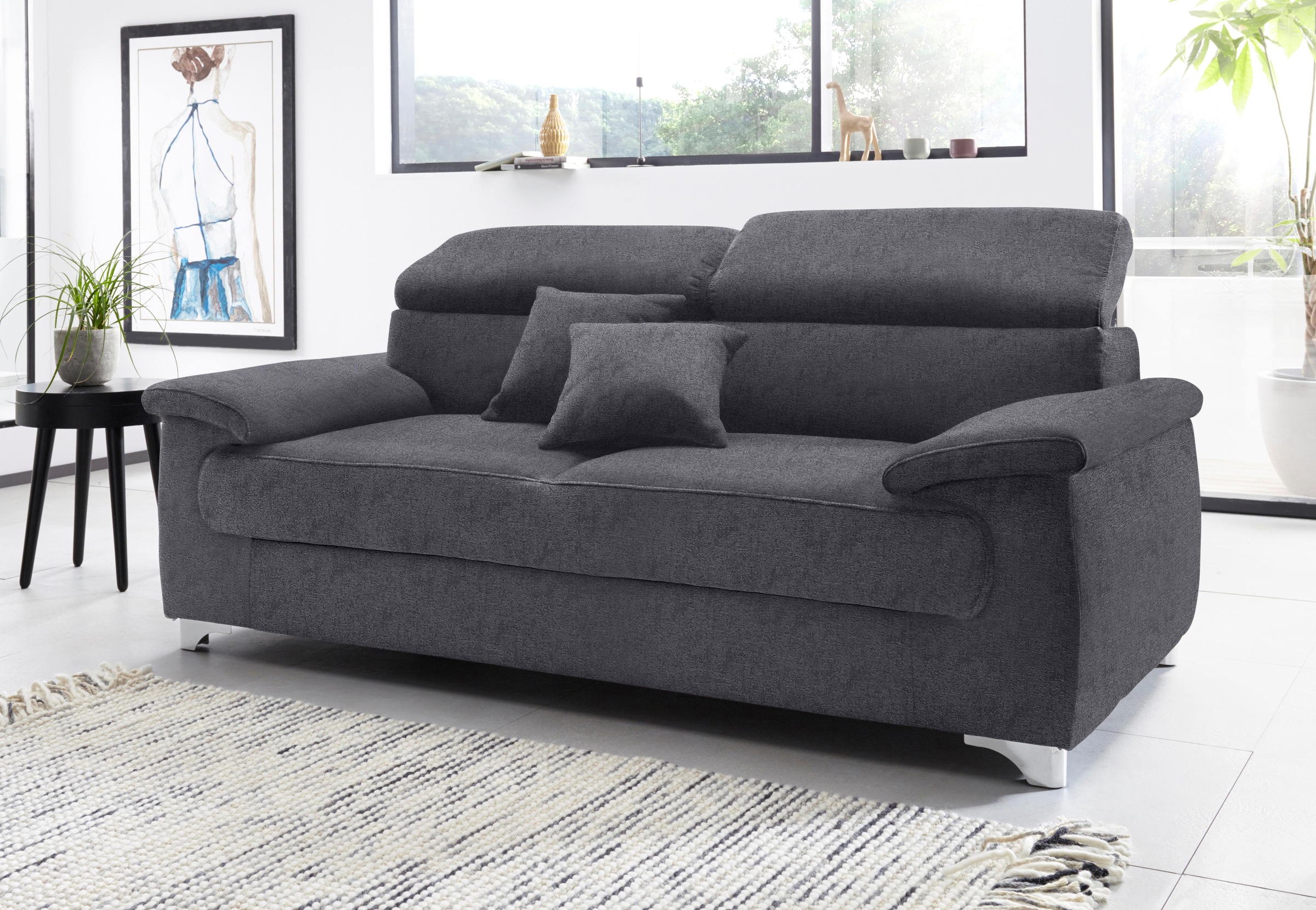 DOMO collection 2,5-Sitzer "Mira inklusive Kopfteilverstellung für mehr Woh günstig online kaufen