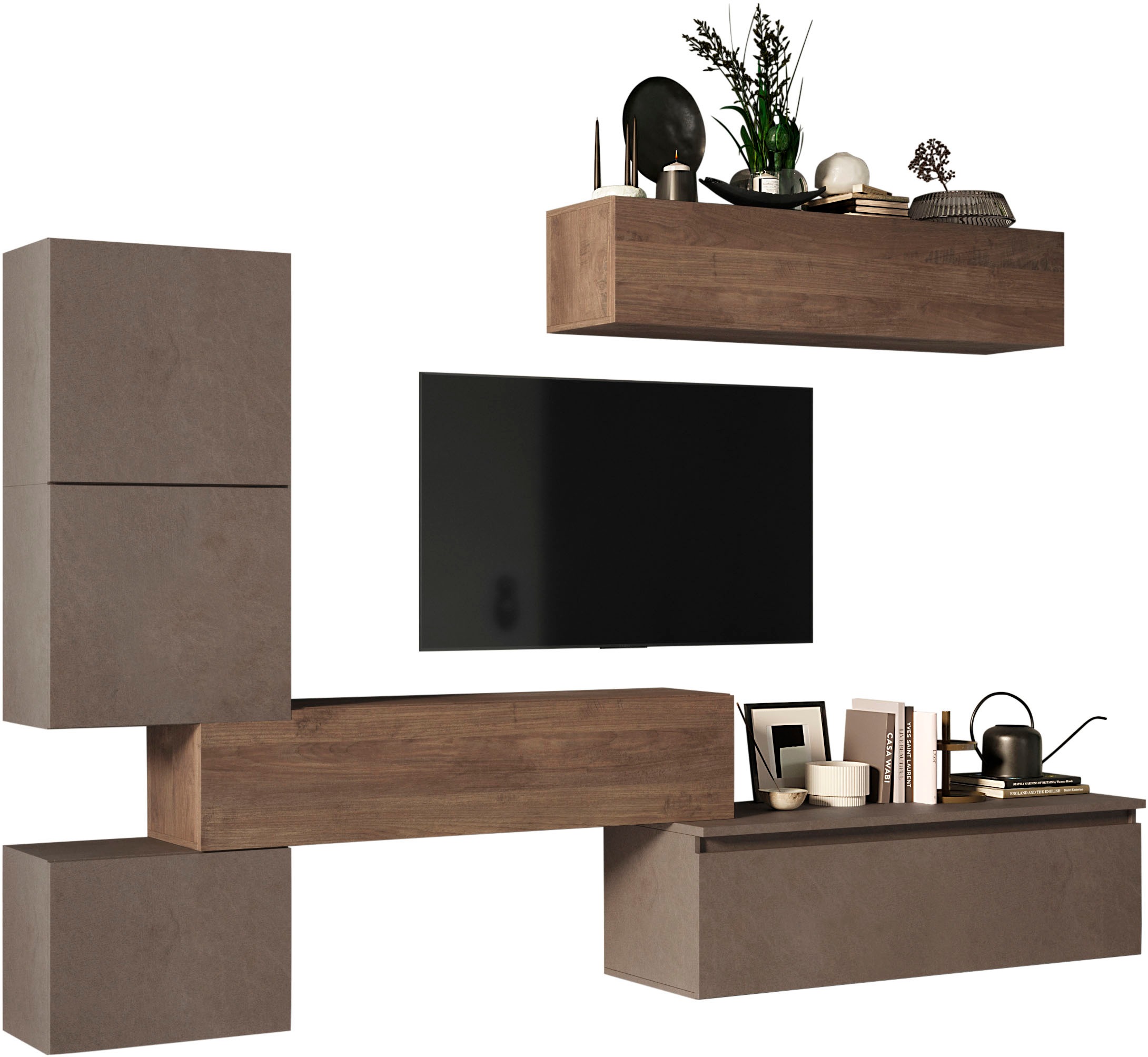 Home affaire Wohnwand "Infinity, 6tlg. Breite 290 cm, Höhe variabel, Schran günstig online kaufen