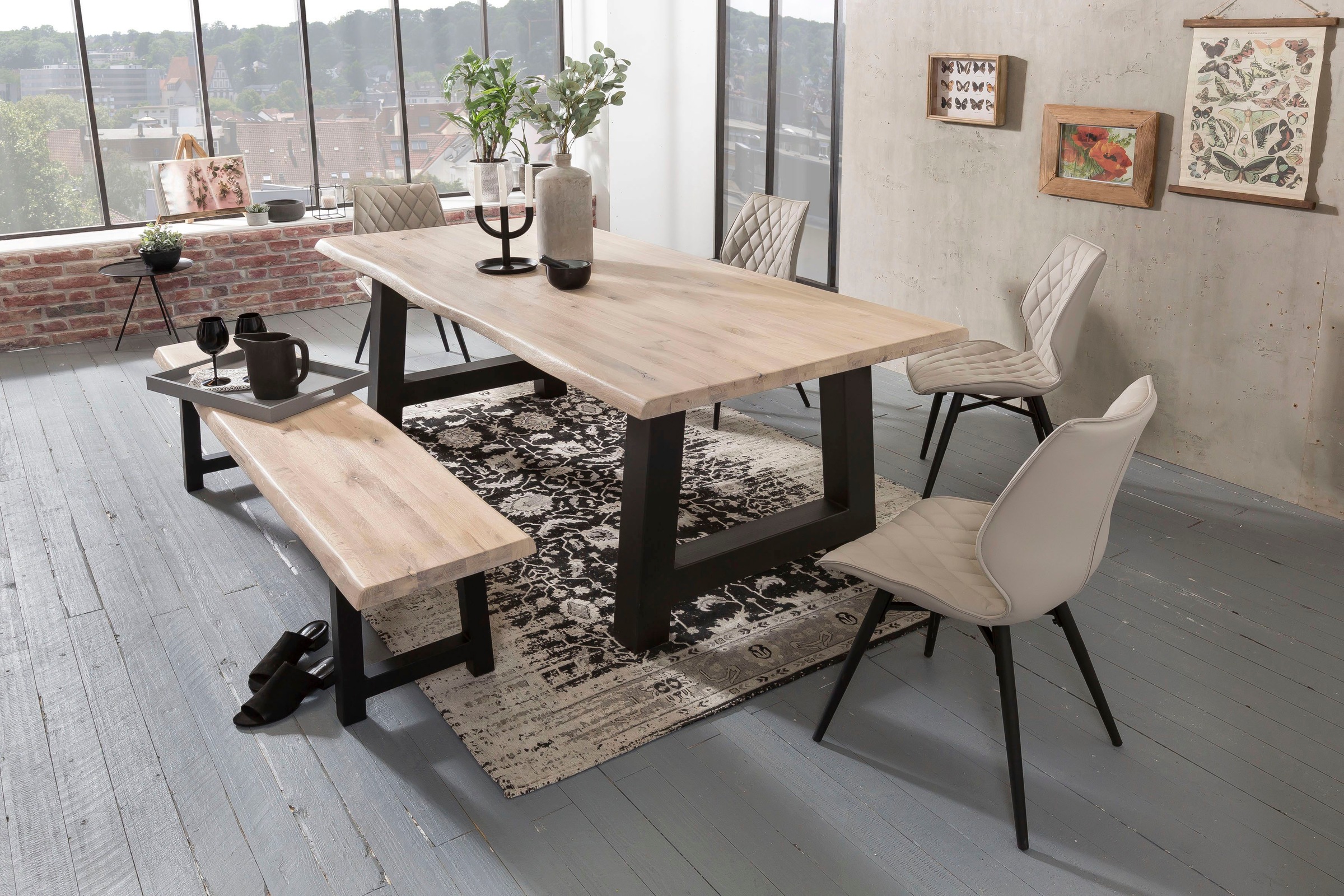 Home affaire Bank »Tristan«, aus Massivholz Eiche