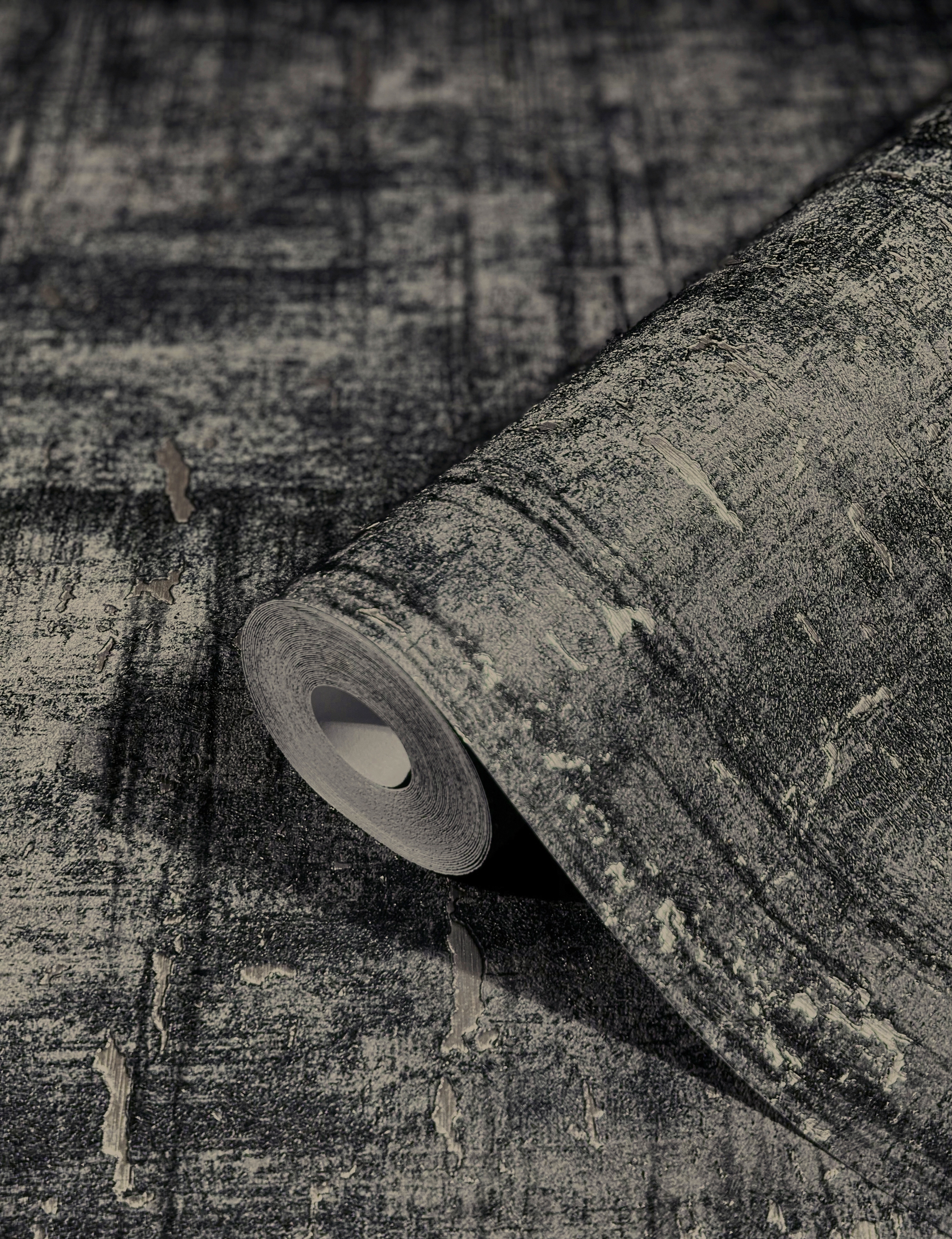 MARBURG Vliestapete, B/L: 0,7mm x 10,05mm, Rollen:, schwarz, Wohnzimmer, Tapeten, Betonoptik, moderne Tapete für Wohnzimmer Schlafzimmer Küche