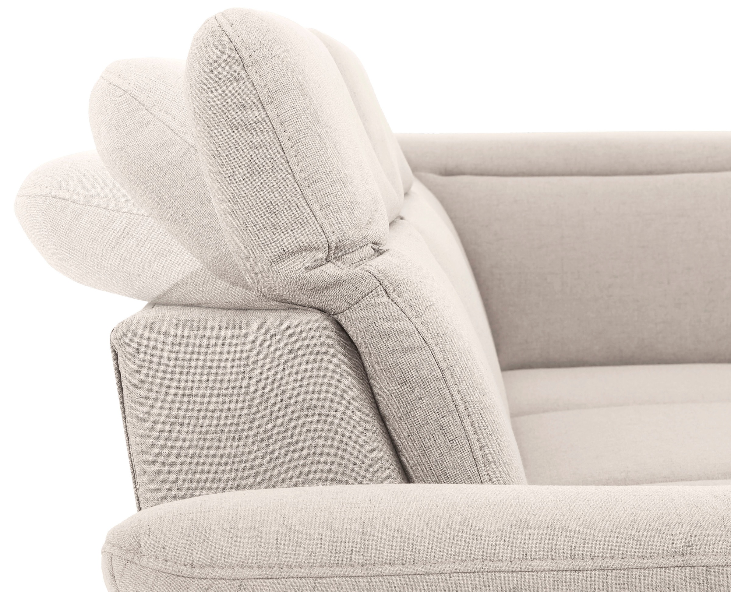Home affaire Ecksofa »Mauritius L-Form«, mit Ottomane, mit Kopfteil- und Armlehnverstellung