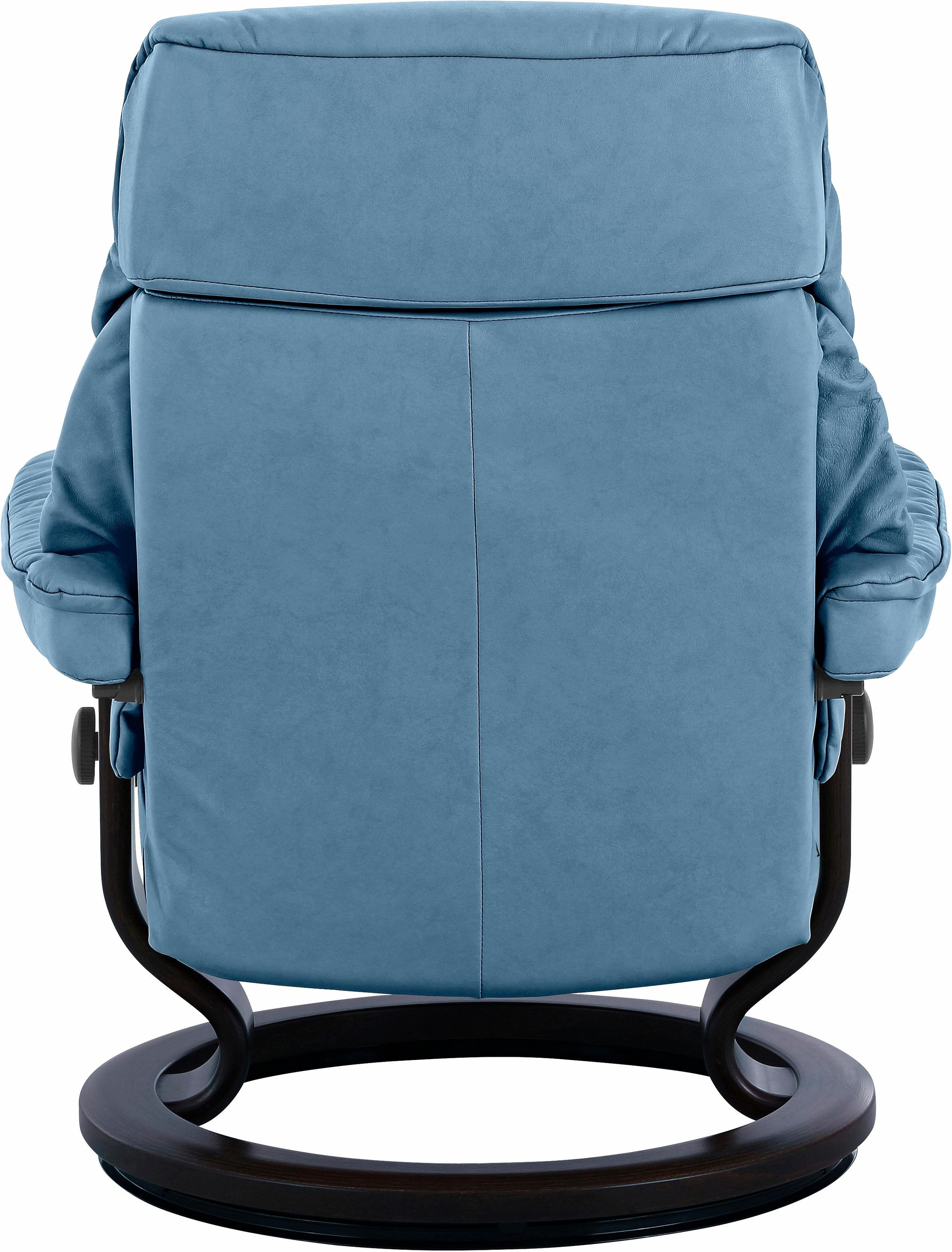 Stressless® Relaxsessel »Ruby«, (Set, Relaxsessel mit Hocker), mit Classic Base, Größe S, Gestell Eiche, Wenge, Braun & Schwarz