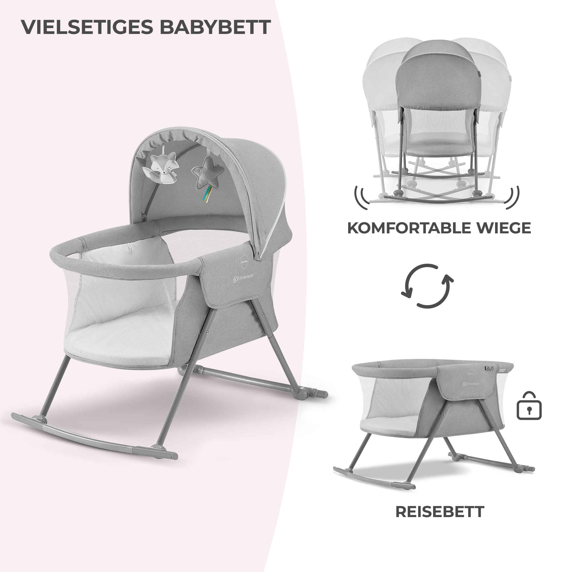 Kinderkraft Baby-Reisebett »LOVI«