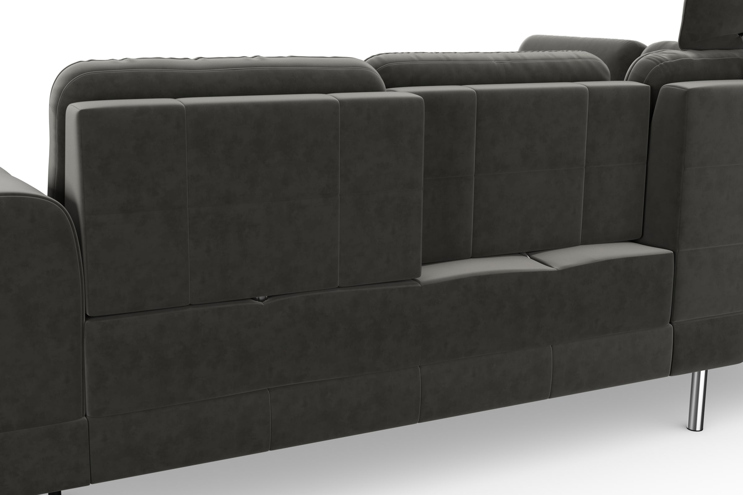 sit&more Ecksofa »Bendigo L-Form«, inklusive Sitztiefenverstellung, Bodenfreiheit 15 cm, in 2 Fußfarben