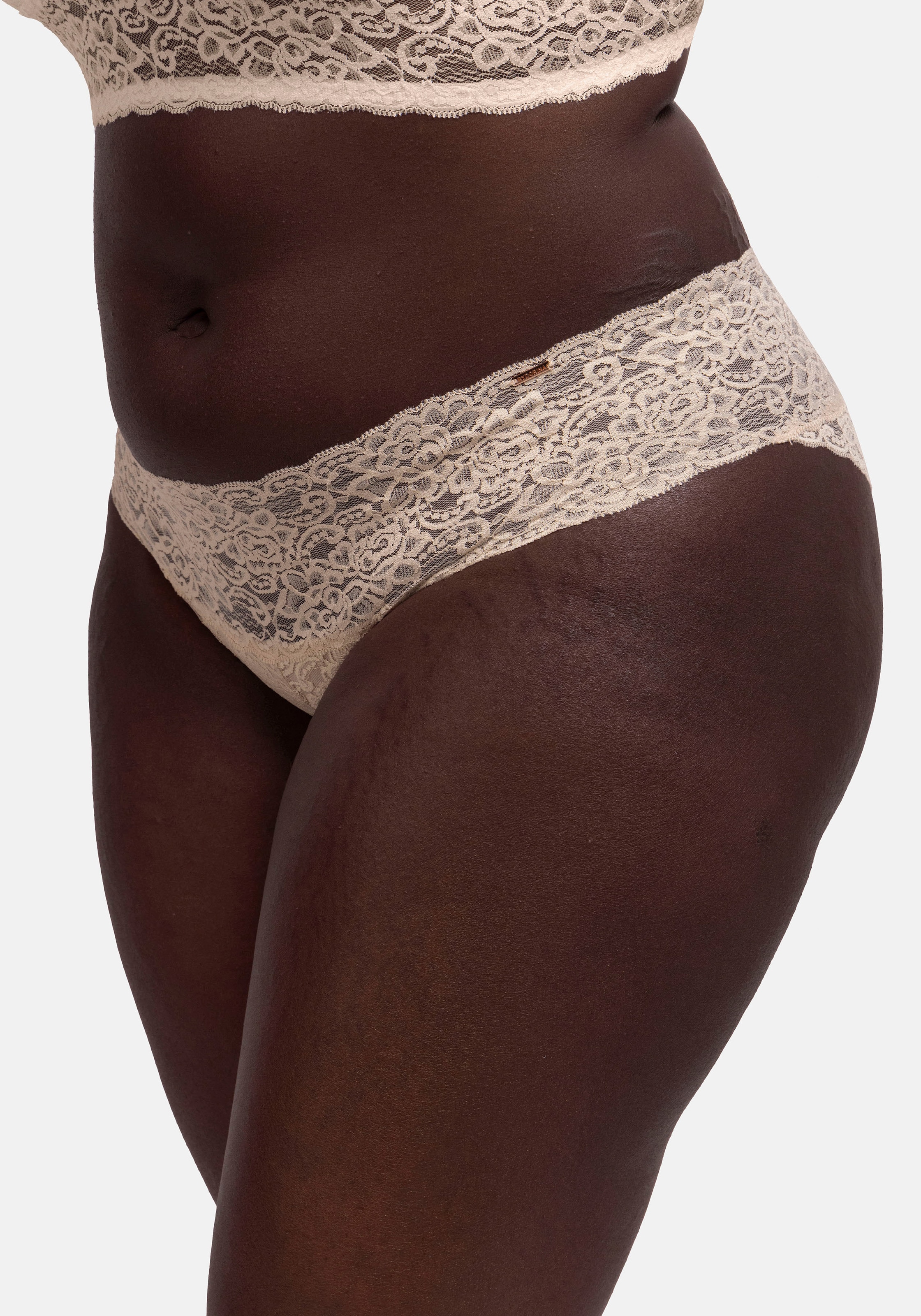 Dorina Slip »Lana«, (3er Pack), florale Spitze