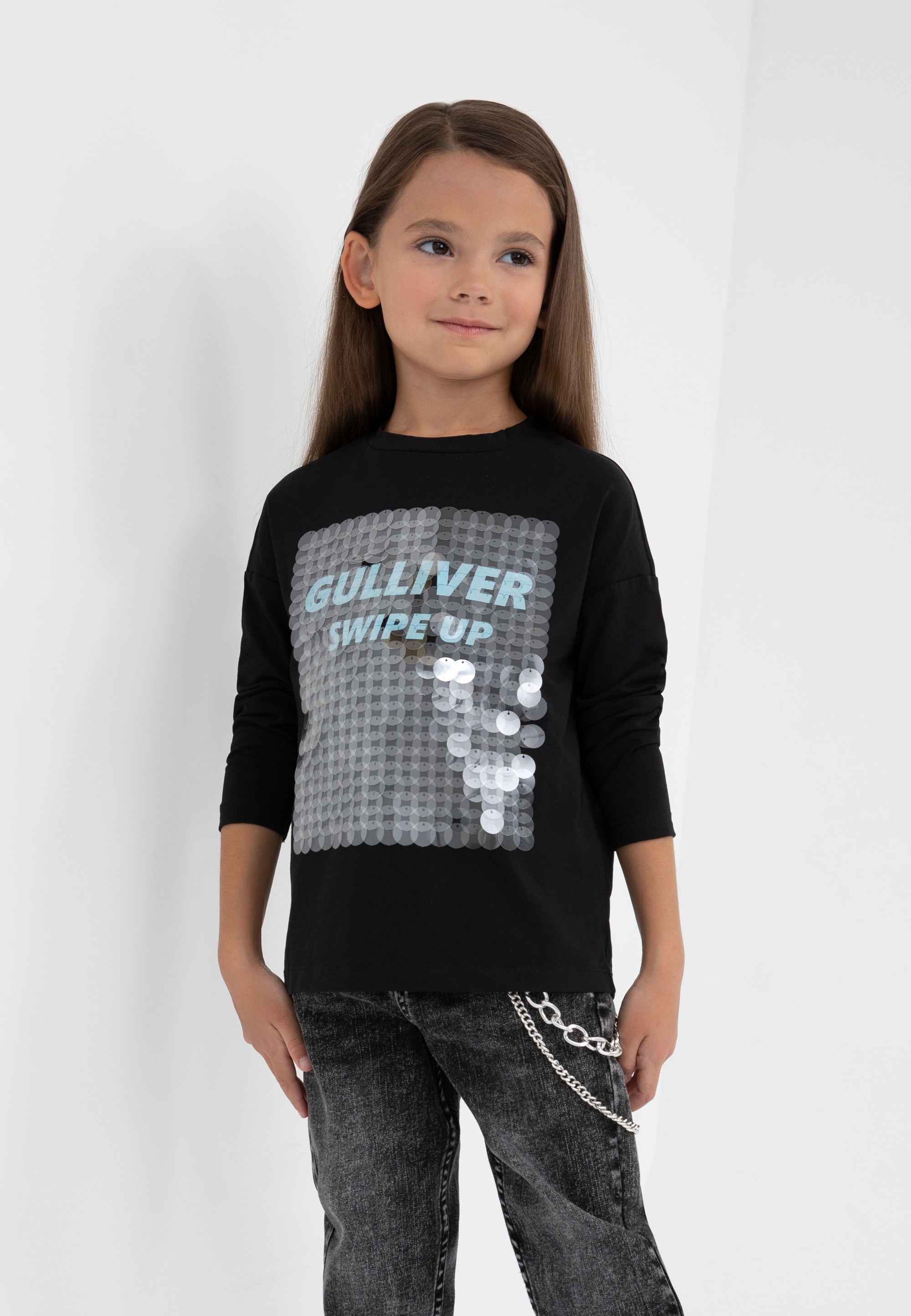 Gulliver Langarmshirt, mit bestellen Paillettendekor BAUR 