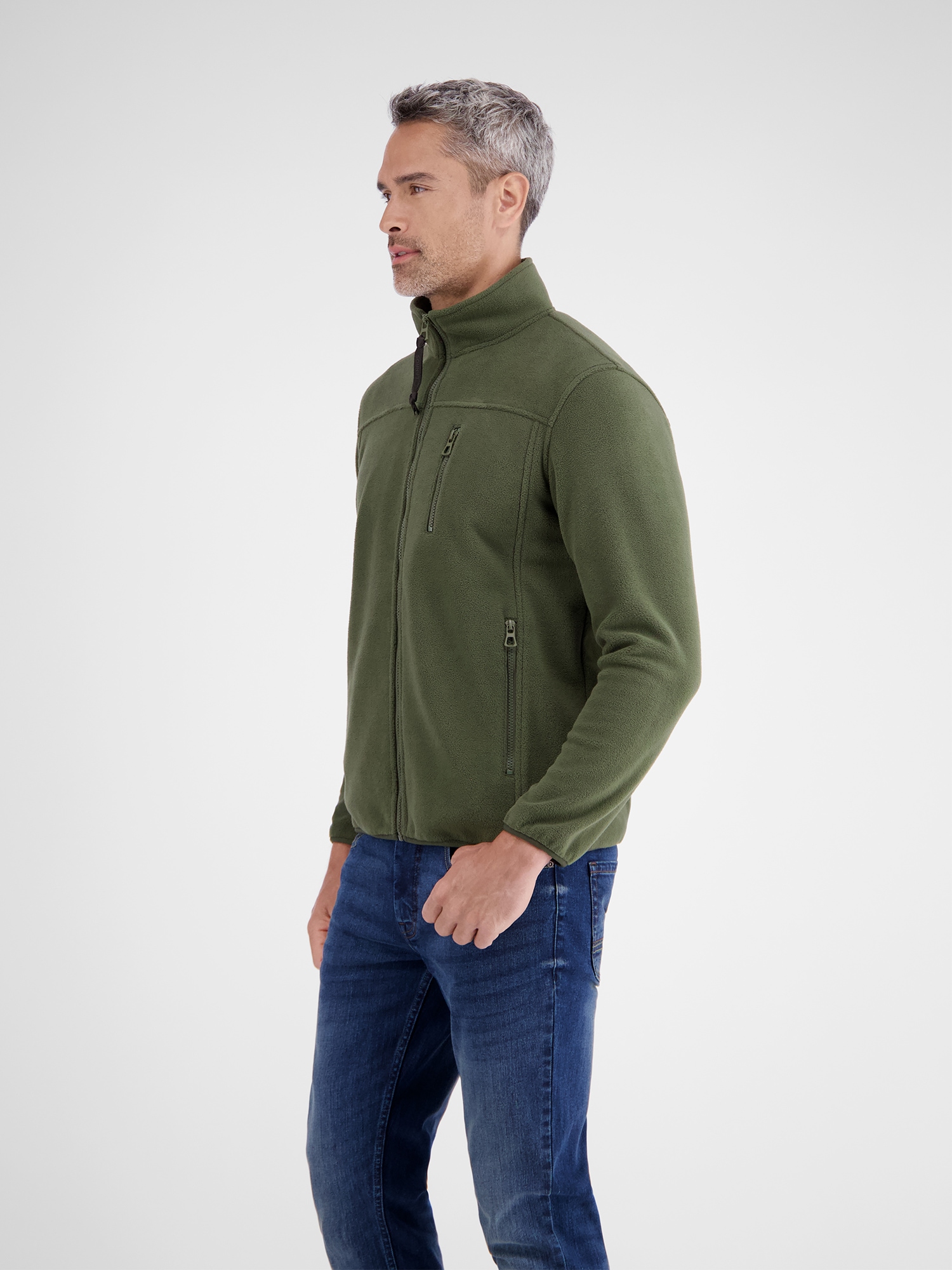 LERROS Sweatjacke »LERROS Polar-Fleece Jacke, sportiv«