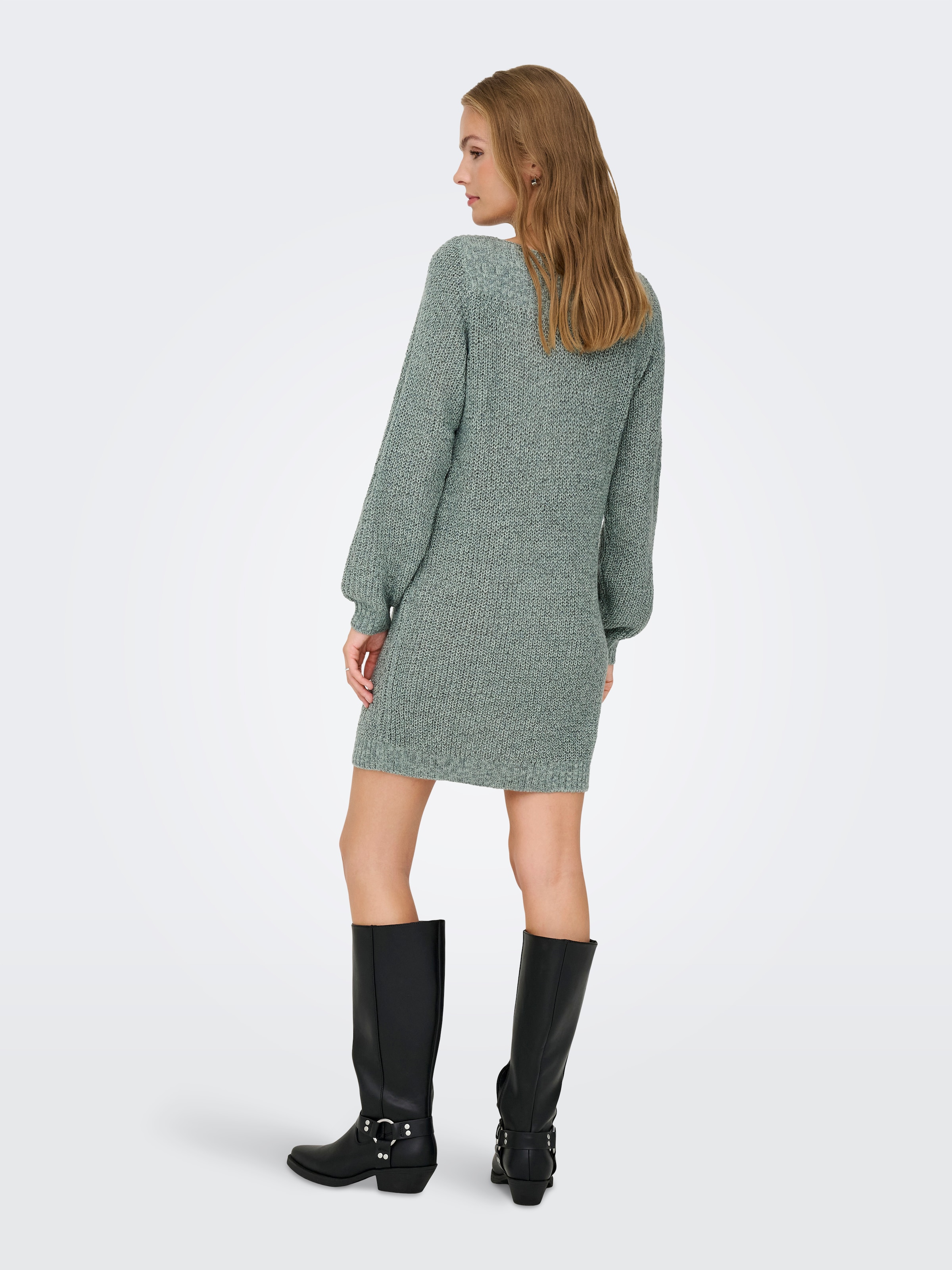 JDY Minikleid »JDYWHITNEY MEGAN L/S BOAT DRESS KNT NOOS«, Sommerkleid