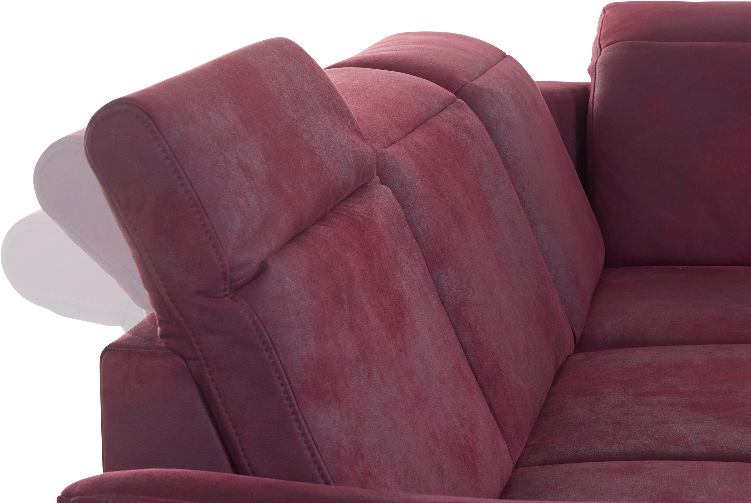 sit&more Ecksofa »Darwin L-Form«, inklusive Federkern, wahlweise mit Kopfteilverstellung, Bettfunktion