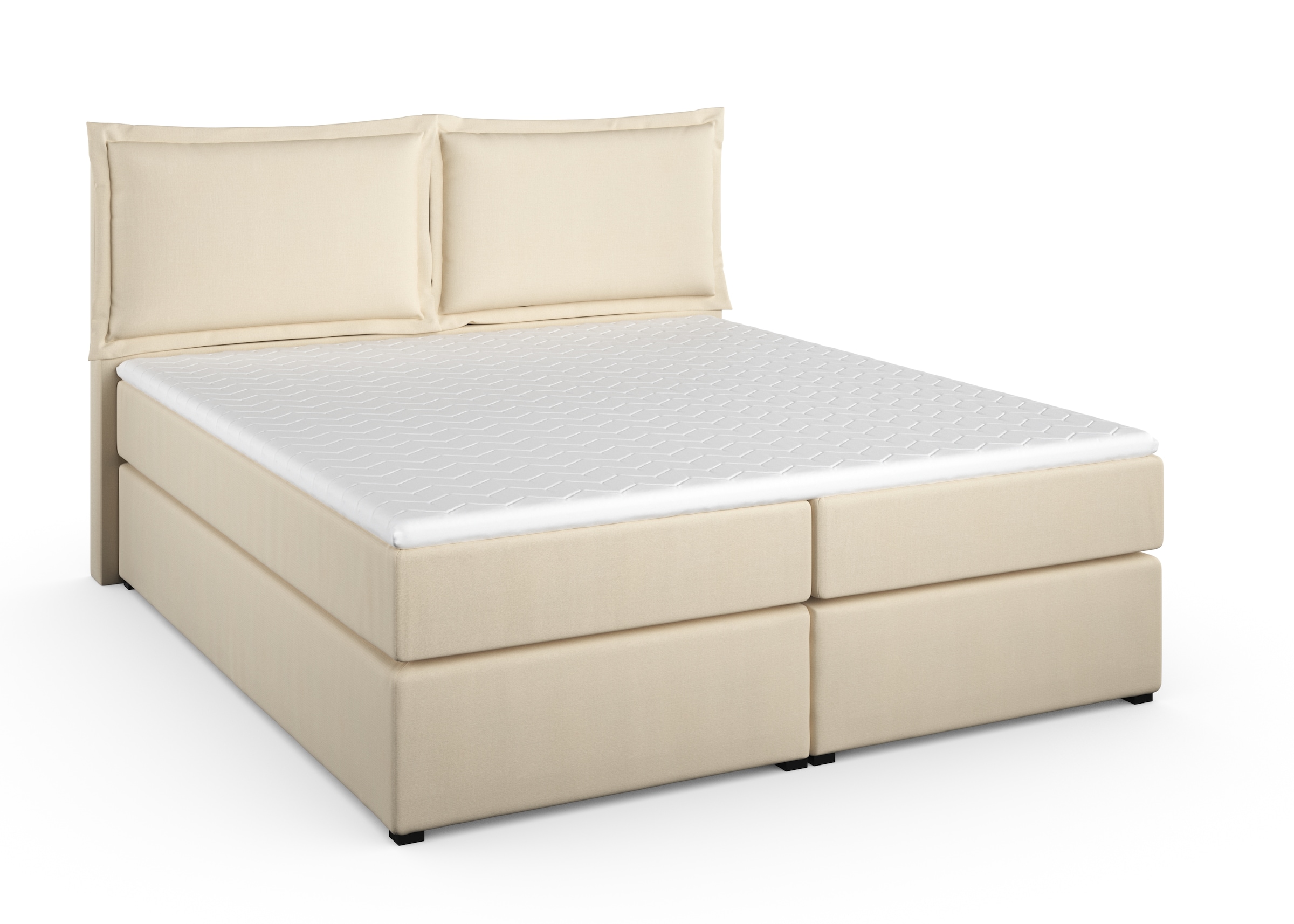 Home affaire Boxspringbett »Lysann«, 5fach verstellbares Kopfteil, in 4 Breiten, 3 Matratzenarten