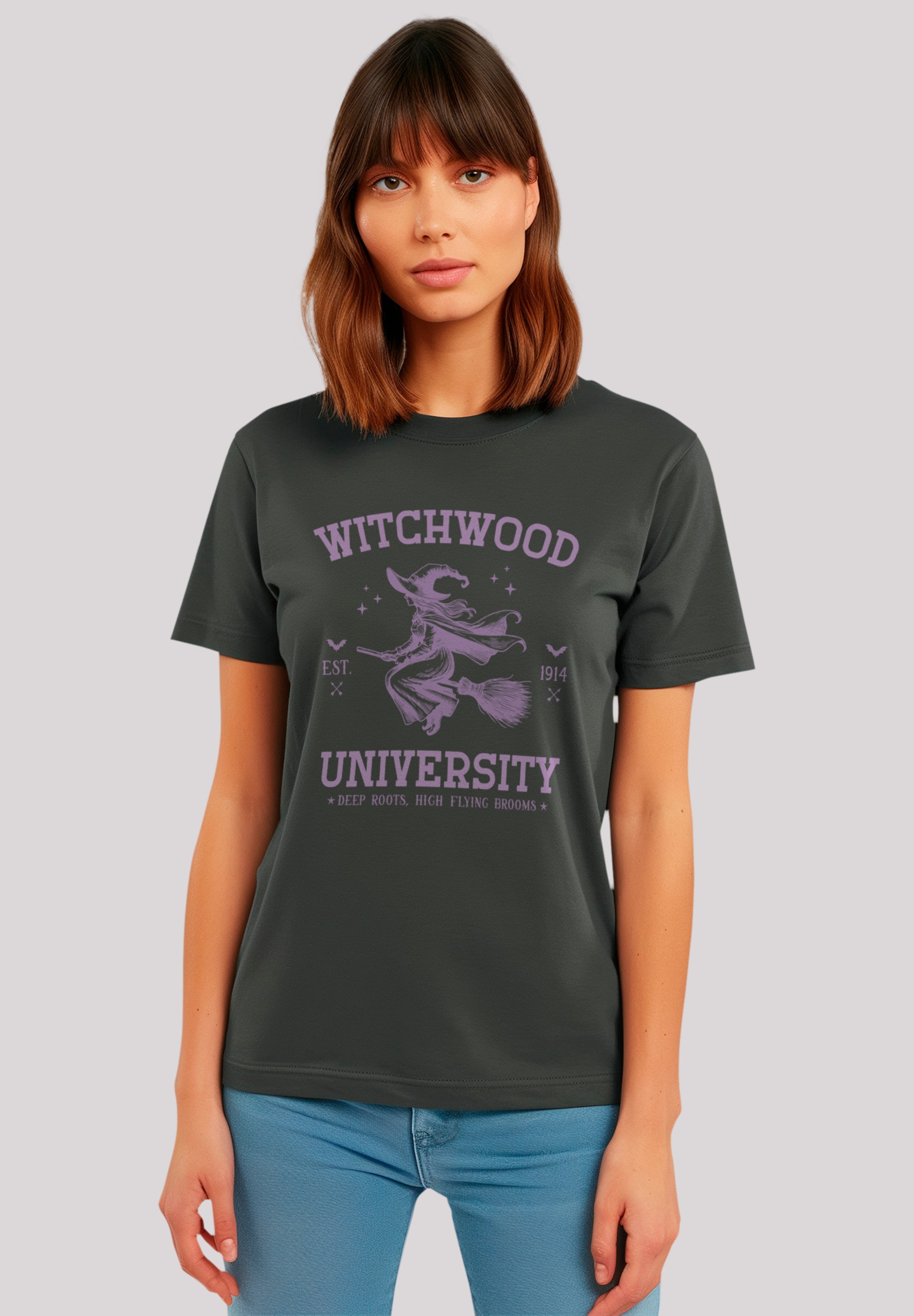 F4NT4STIC T-Shirt "Halloween University witchwood", Premium Qualität, Unise günstig online kaufen