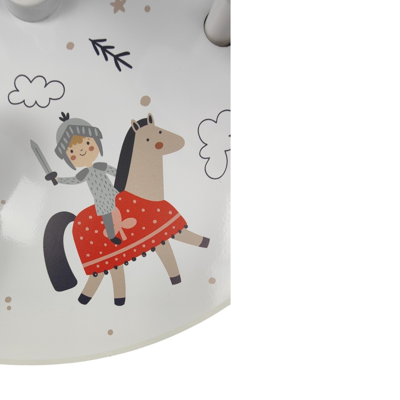 niermann Deckenleuchte »Kinderlampe mit Motiv "Ritter Theo", Strahler für Kinderzimmer« GU10 1 Stk. 3 schwenk- und drehbare Strahler, Made in Germany