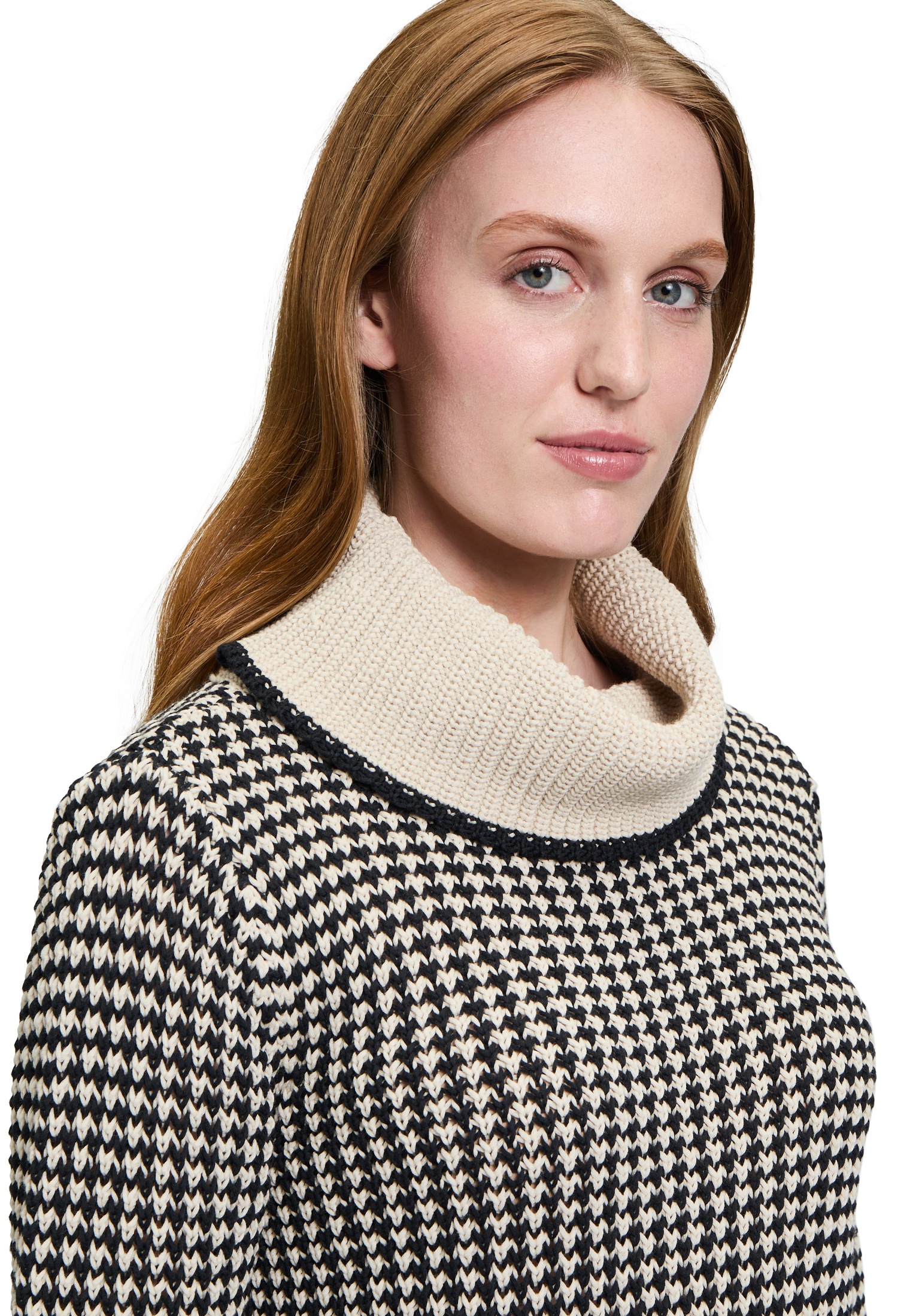 Betty&Co Strickpullover »Betty & Co Damen Strickpullover mit Kragen«, (1 tlg.), Rippbündchen