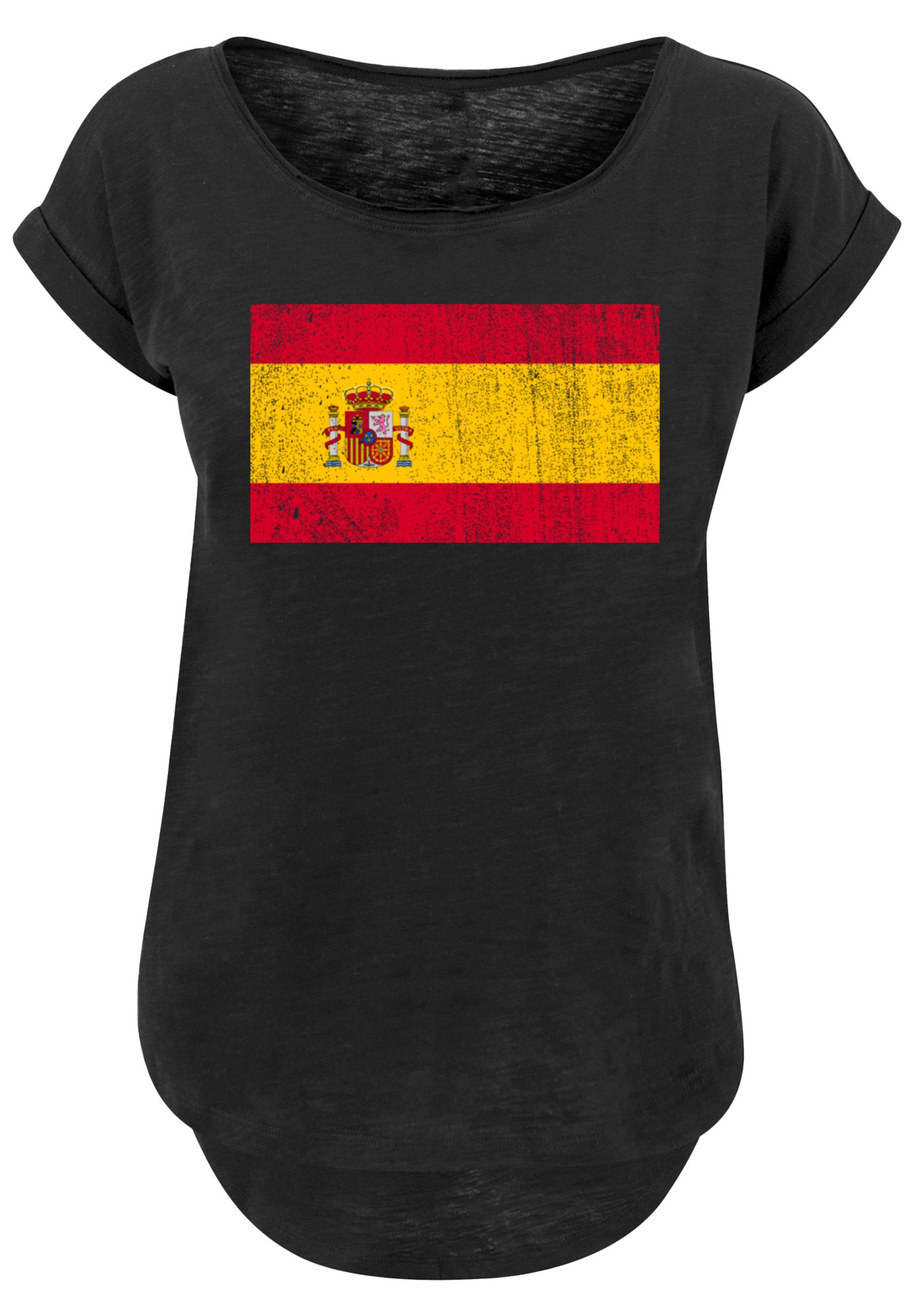 distressed«, Spanien für T-Shirt Print Flagge | kaufen BAUR F4NT4STIC »Spain