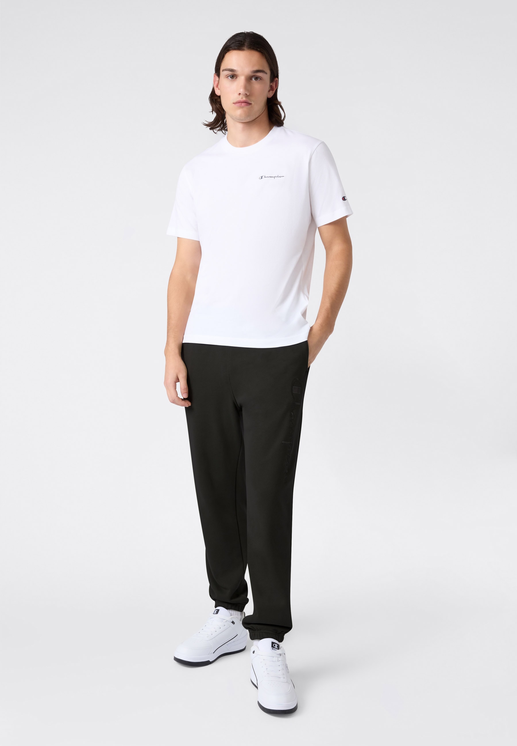 Champion Jogginghose »ICONS Terry Elastic Cuff Pants Large Logo«  mit elastischen Bündchen, für Sportmode