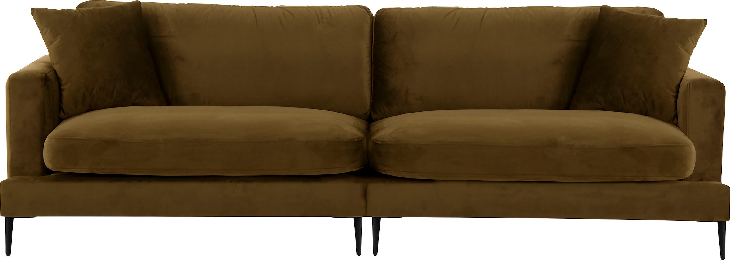 Leonique Big-Sofa "Cozy", mit losen Kissen und Metallbeinen