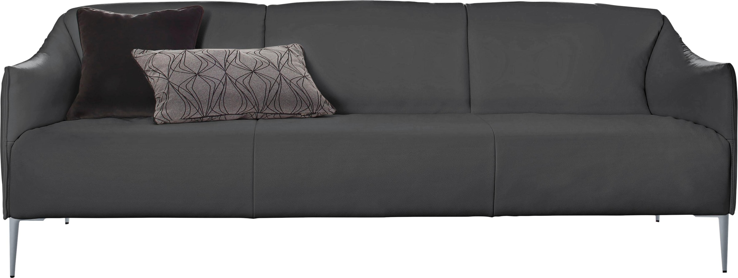 W.SCHILLIG 3-Sitzer »sally«, mit Metallfüßen in Silber matt, Breite 224 cm